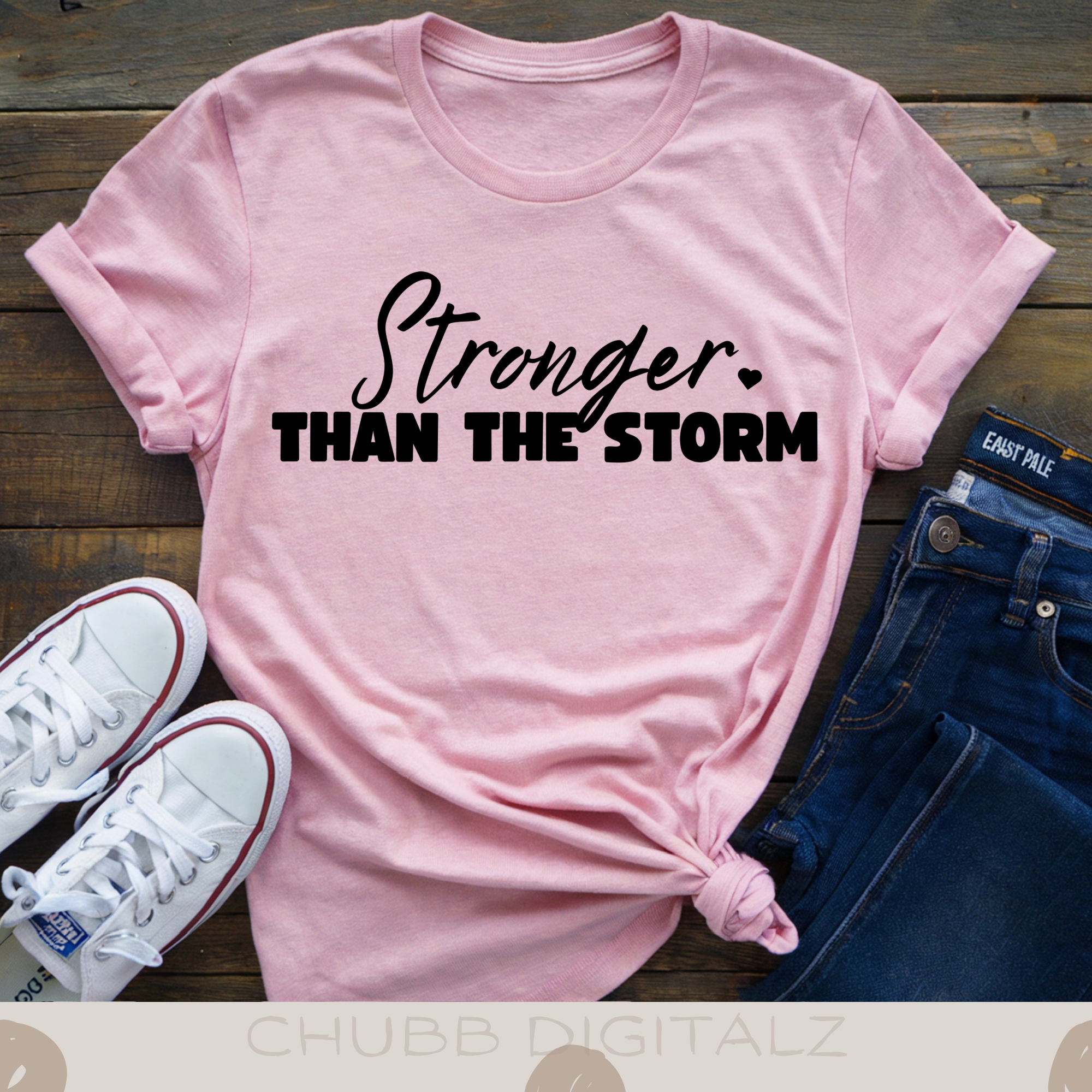 Stronger Than The Storm SVG PNG | Motivational | Inspirational | Digital Download | Instant File