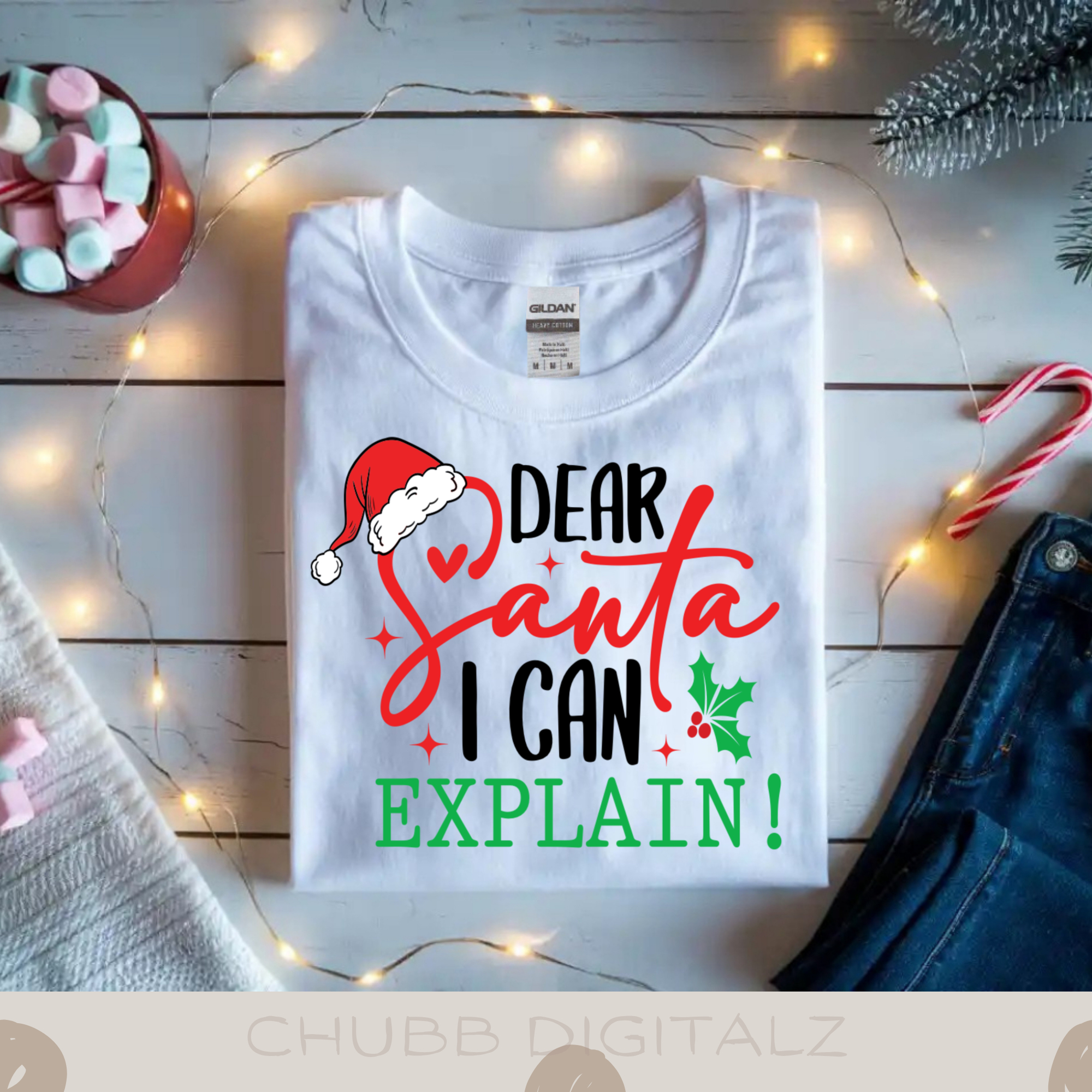 Dear Santa I Can Explain SVG PNG | Christmas | Xmas | Santa Claus | Digital Download | Instant File
