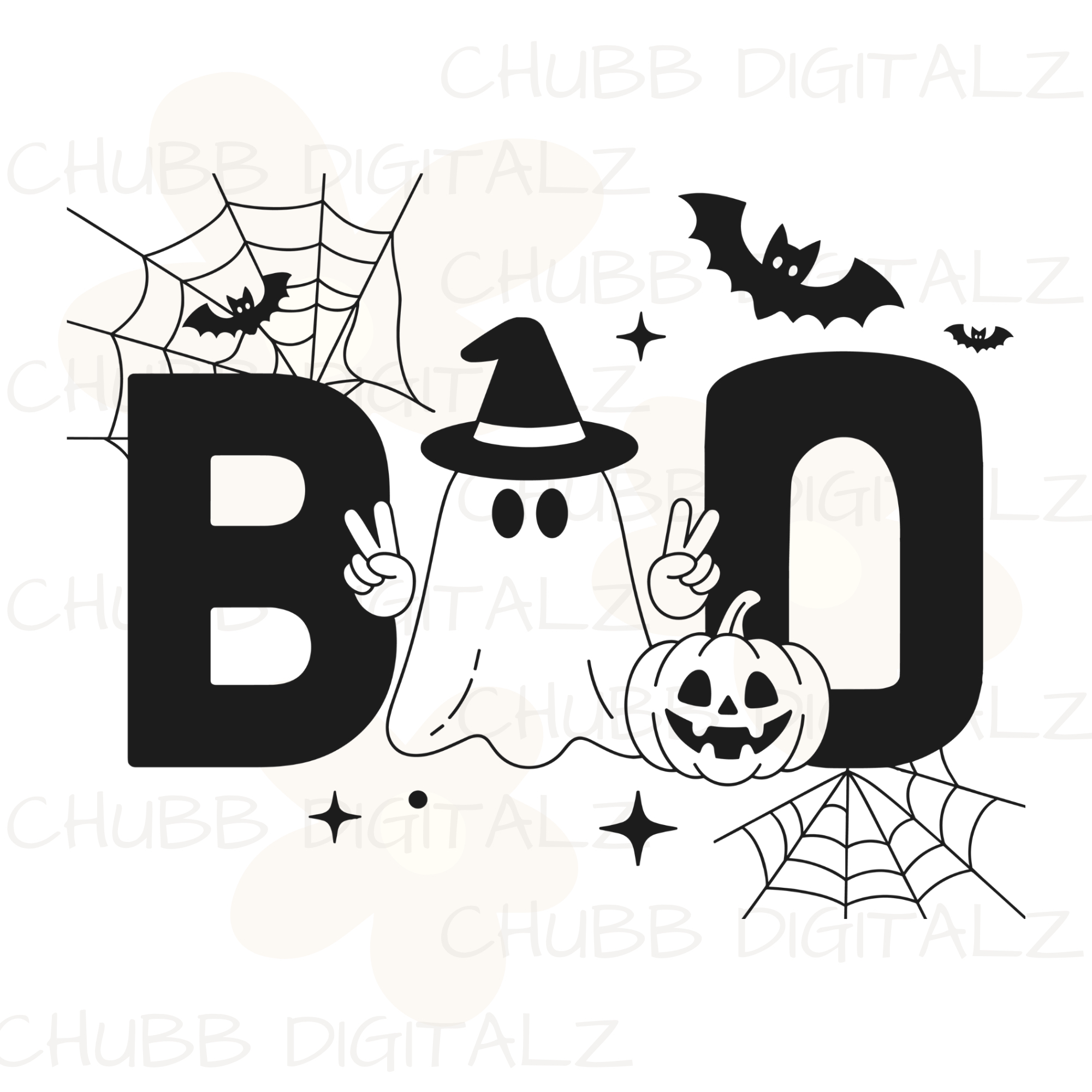 BOO SVG PNG | Halloween | Ghost | Bat | Pumpkin | Spider | Digital Download | Instant File