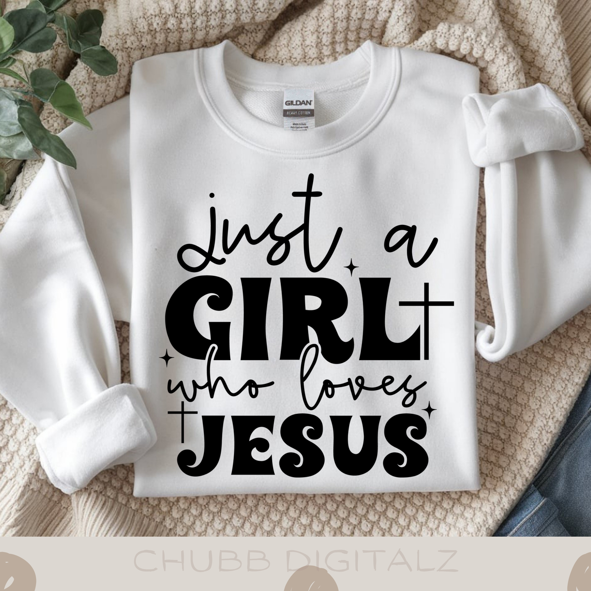 Just A Girl Who Loves Jesus SVG PNG | Religion | Religious | God | Digital Download | Instant File