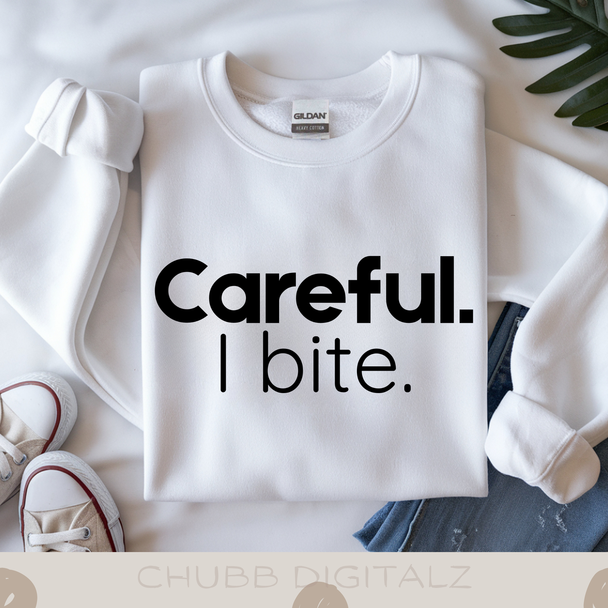 Careful. I Bite SVG PNG | Cute | Digital Download | Instant File