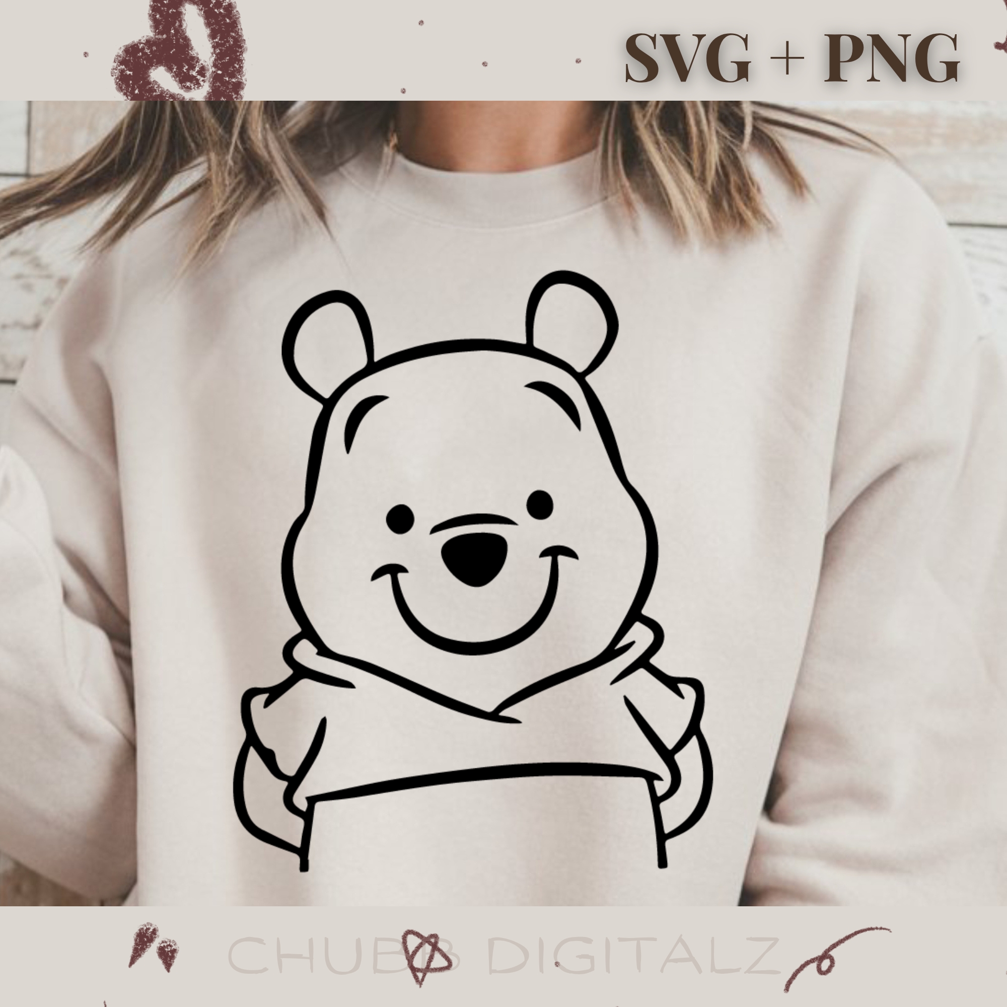 Winnie The Pooh SVG PNG | Cartoon | Winnie The Pooh | Digital Download | Instant File