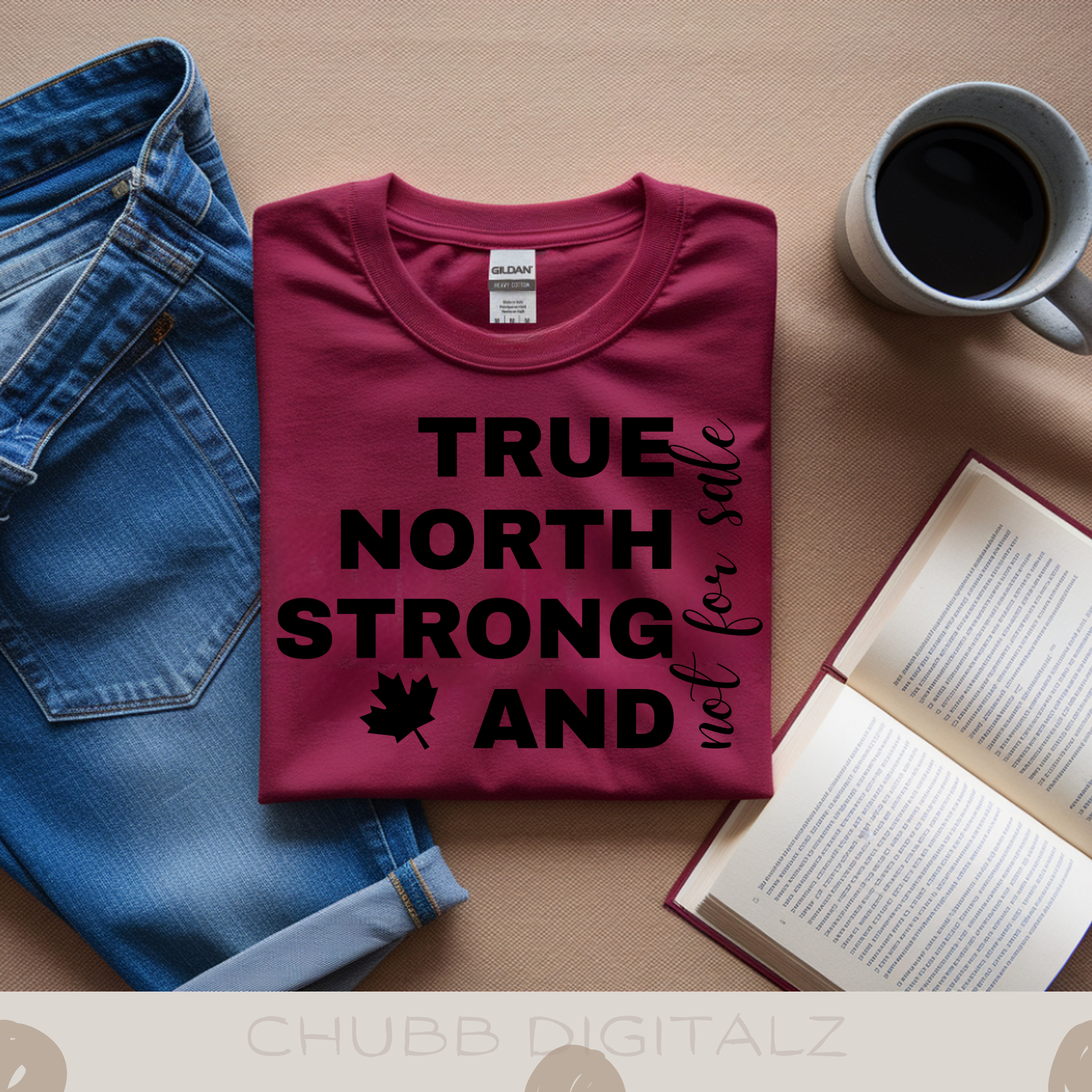 True North Strong And Not For Sale SVG PNG | Canada | Canadian Flag | Digital Download | Instant File