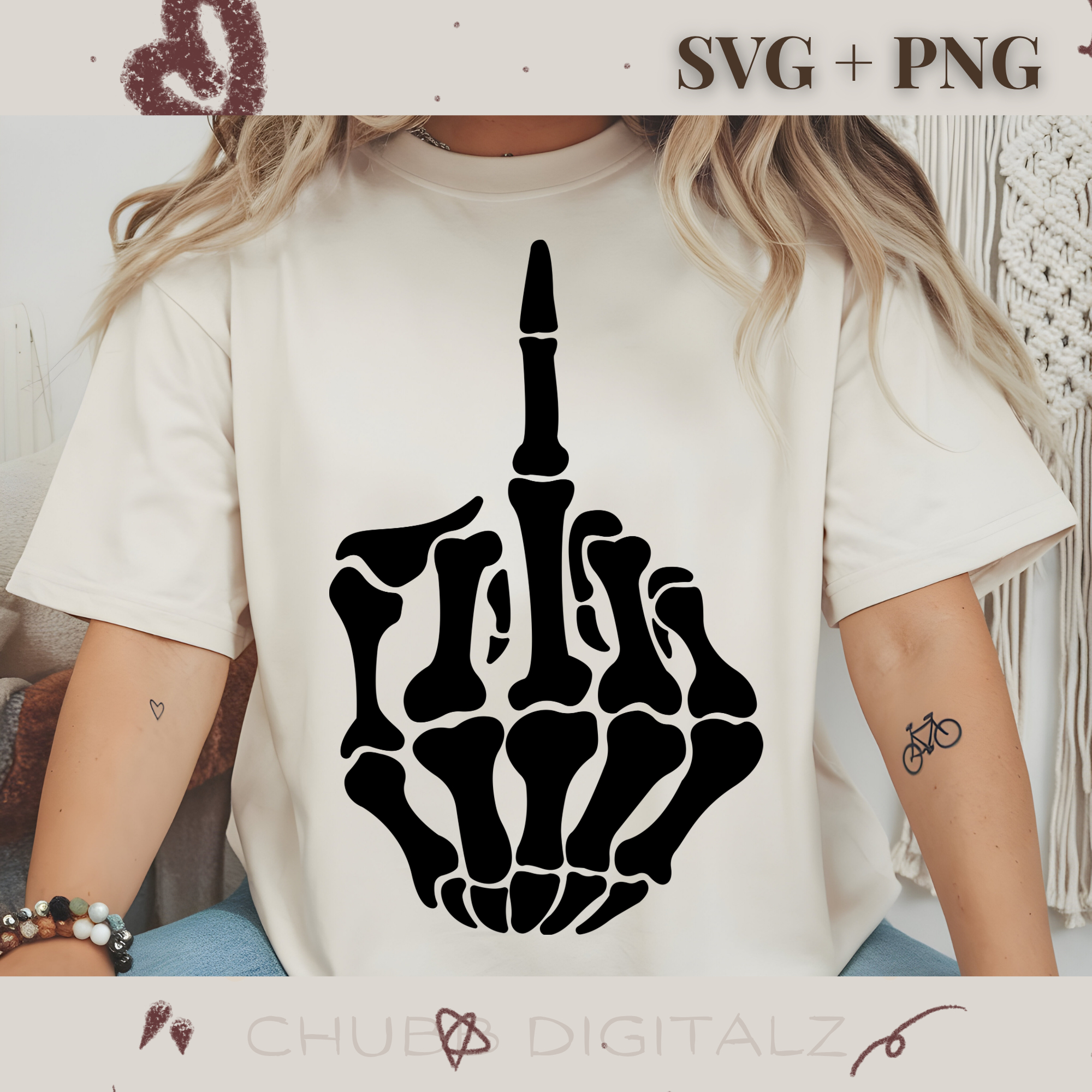 Middle Finger SVG PNG | Skeleton | Skeleton Hand | Digital Download | Instant File