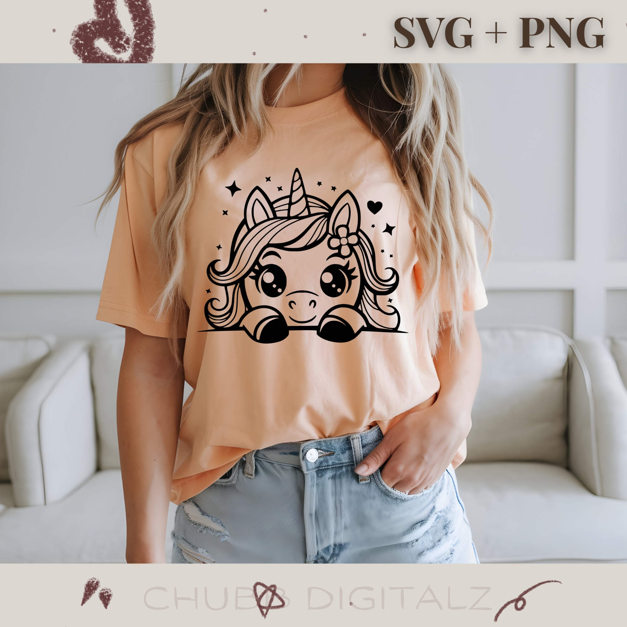 Kawaii Unicorn SVG PNG | Cute | Digital Download | Instant File