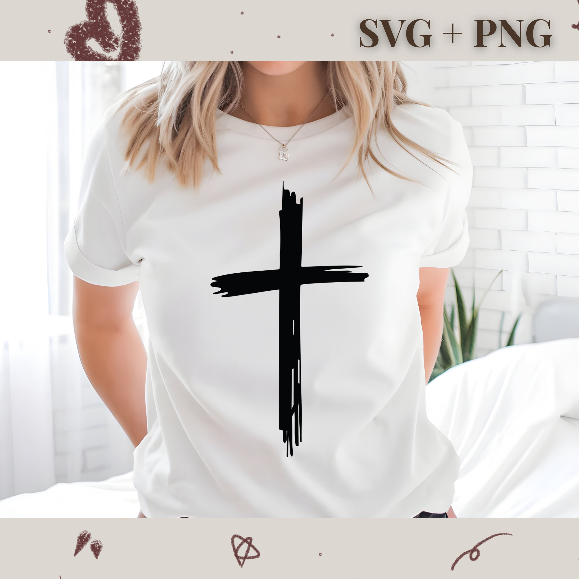 Cross SVG PNG | Religion | Religious | God | Digital Download | Instant File