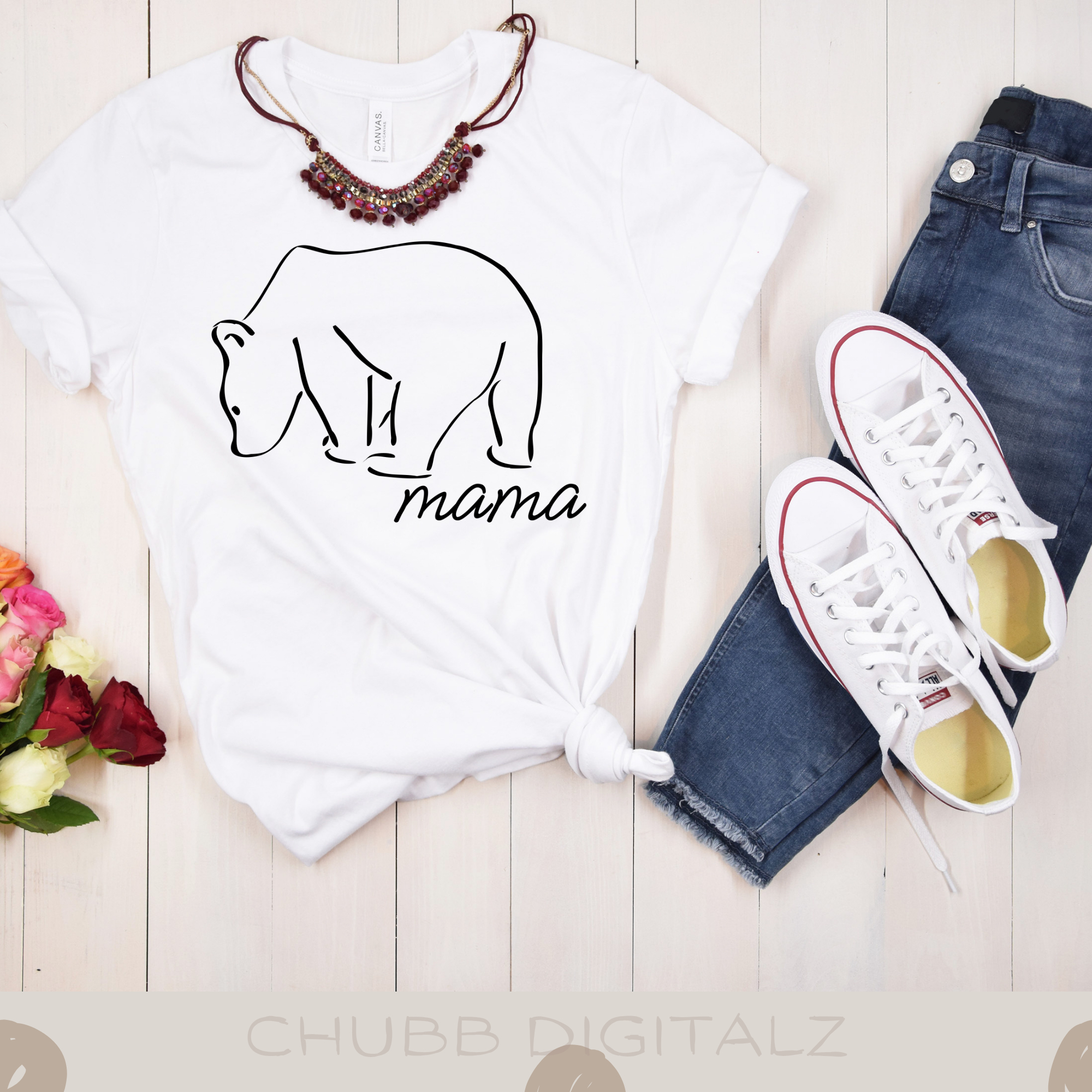 Mama Bear SVG PNG | Mom | Mothers Day Gift | Digital Download | Instant File