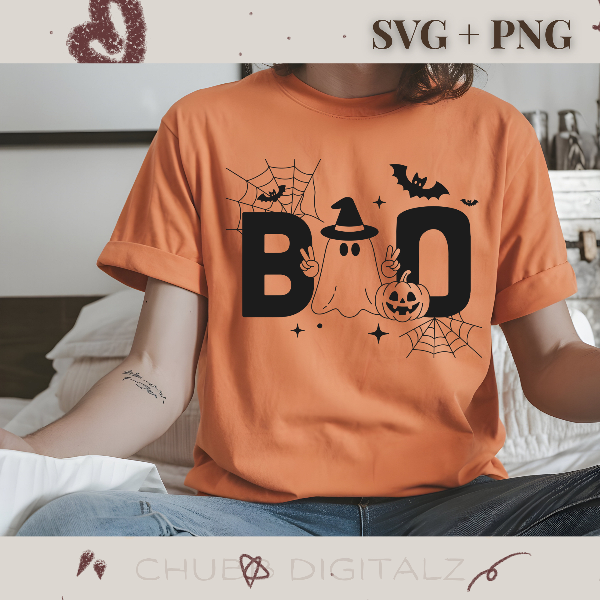 BOO SVG PNG | Halloween | Ghost | Bat | Pumpkin | Spider | Digital Download | Instant File