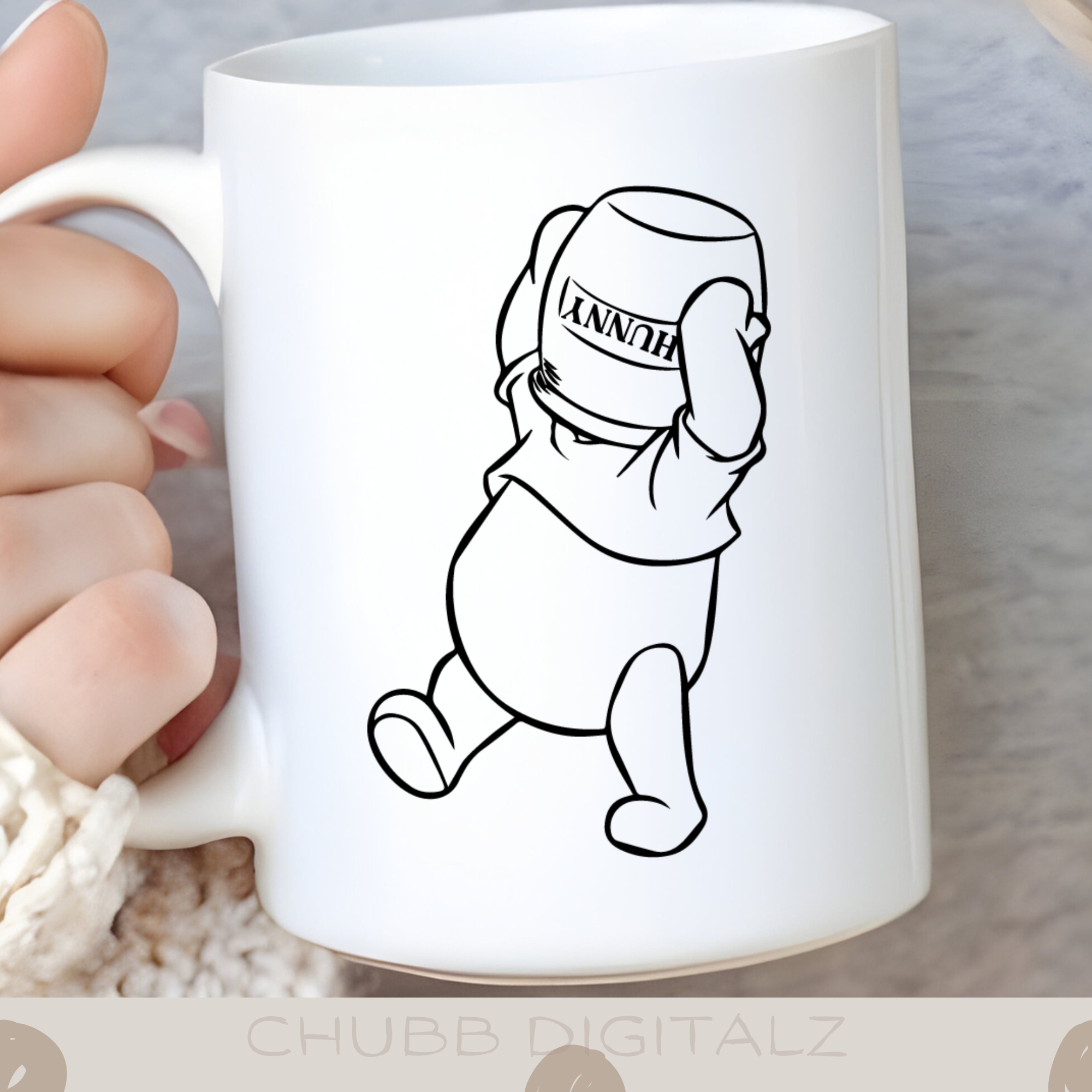 Winnie The Pooh and Honey SVG PNG | Cartoon | Winnie The Pooh | Honey | Digital Download | Instant File