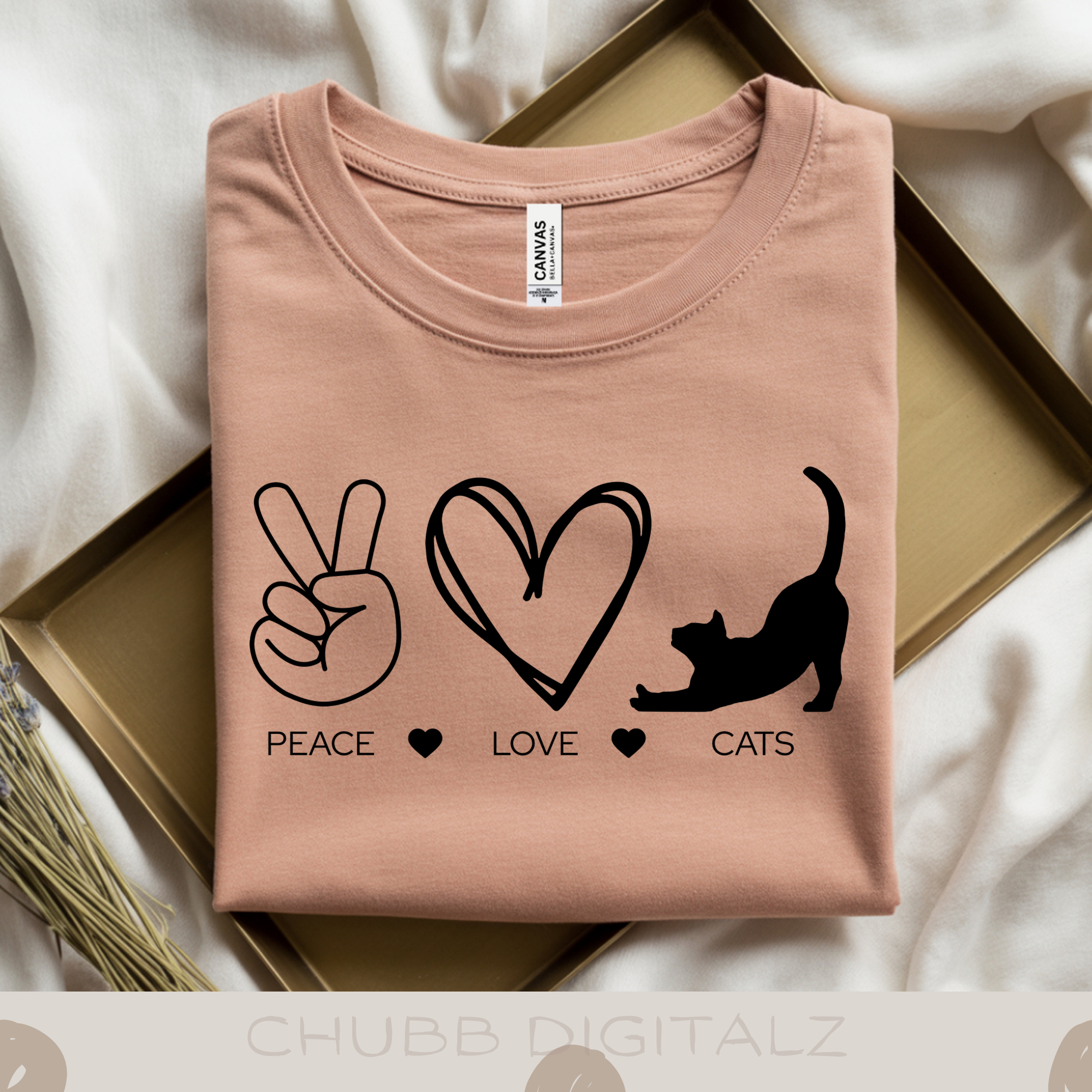 Peace Love Cats SVG PNG | Peace | Love | Cats | Digital Download | Instant File