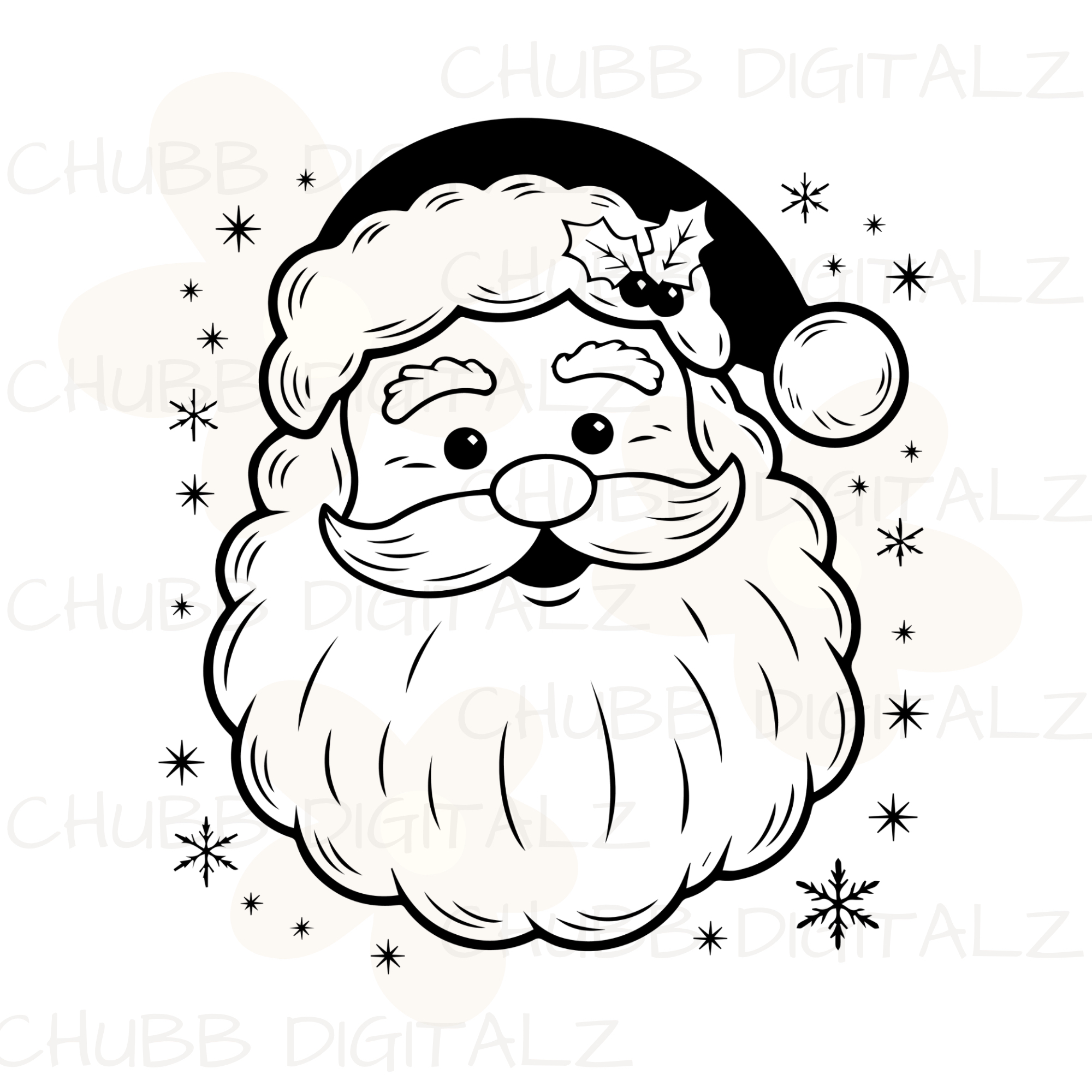 Santa Claus SVG PNG | Christmas | Xmas | Santa | Digital Download | Instant File