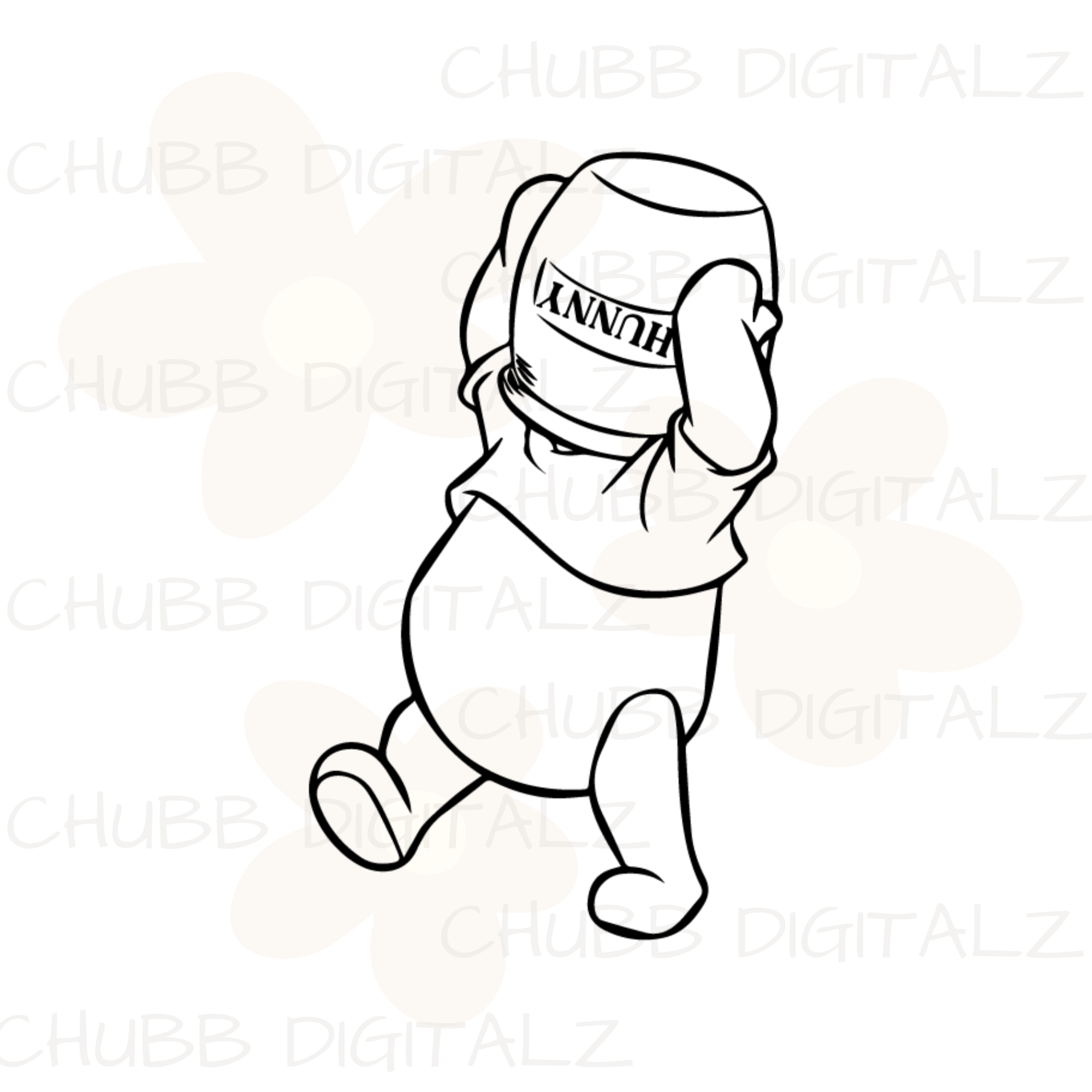Winnie The Pooh and Honey SVG PNG | Cartoon | Winnie The Pooh | Honey | Digital Download | Instant File