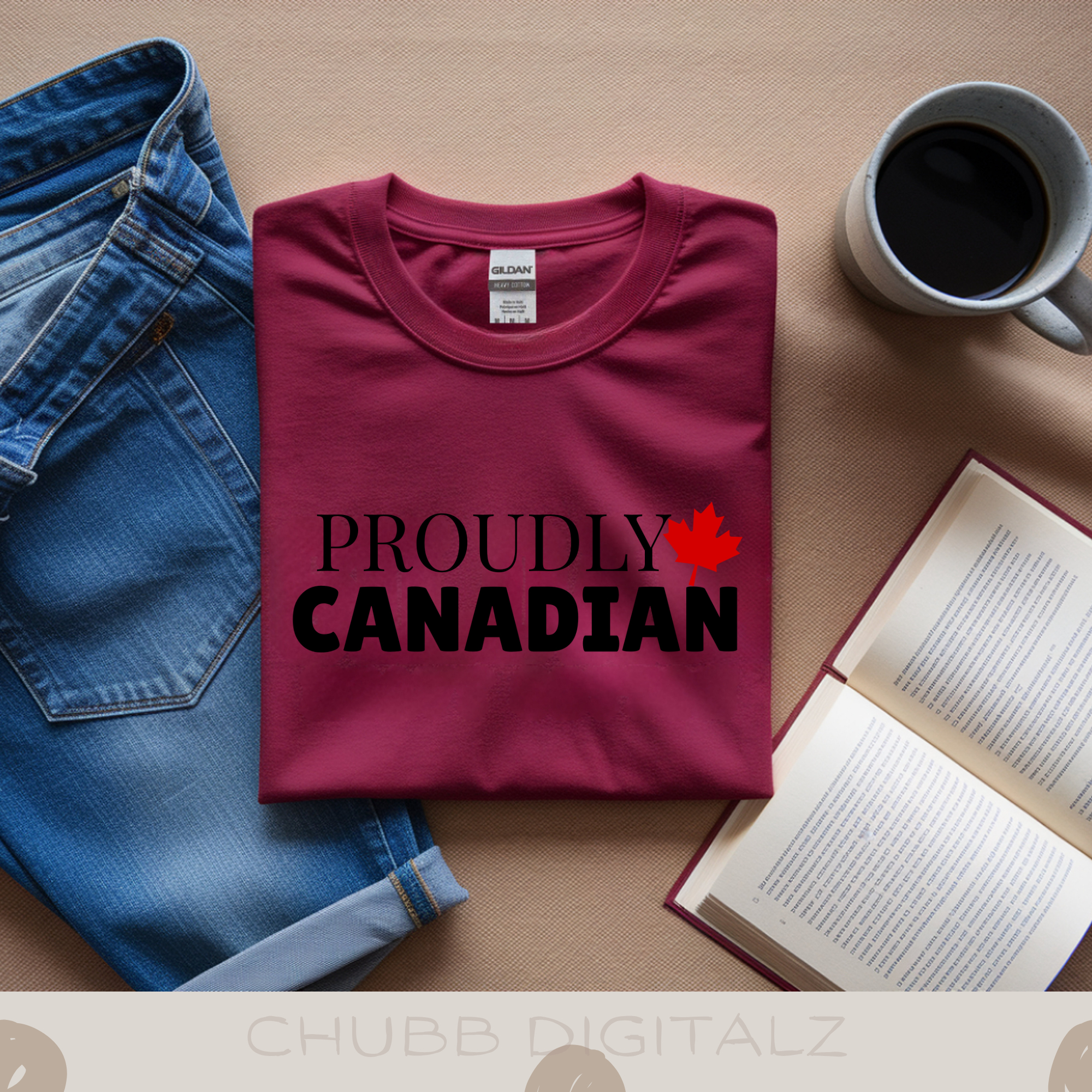 Proudly Canadian SVG PNG | Canada | Canadian Flag | Digital Download | Instant File