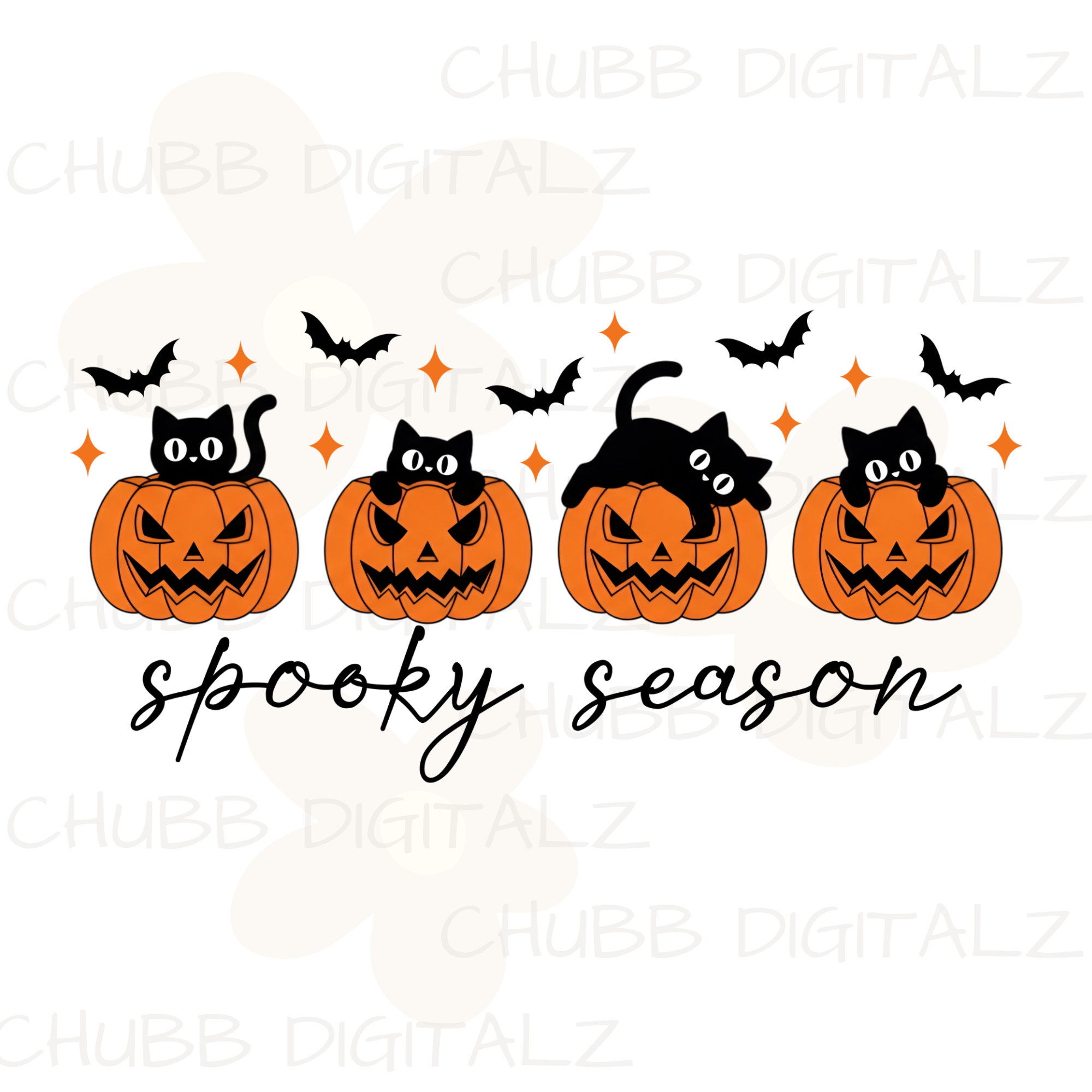 Spooky Season SVG PNG | Halloween | Pumpkins | Bats | Digital Download | Instant File