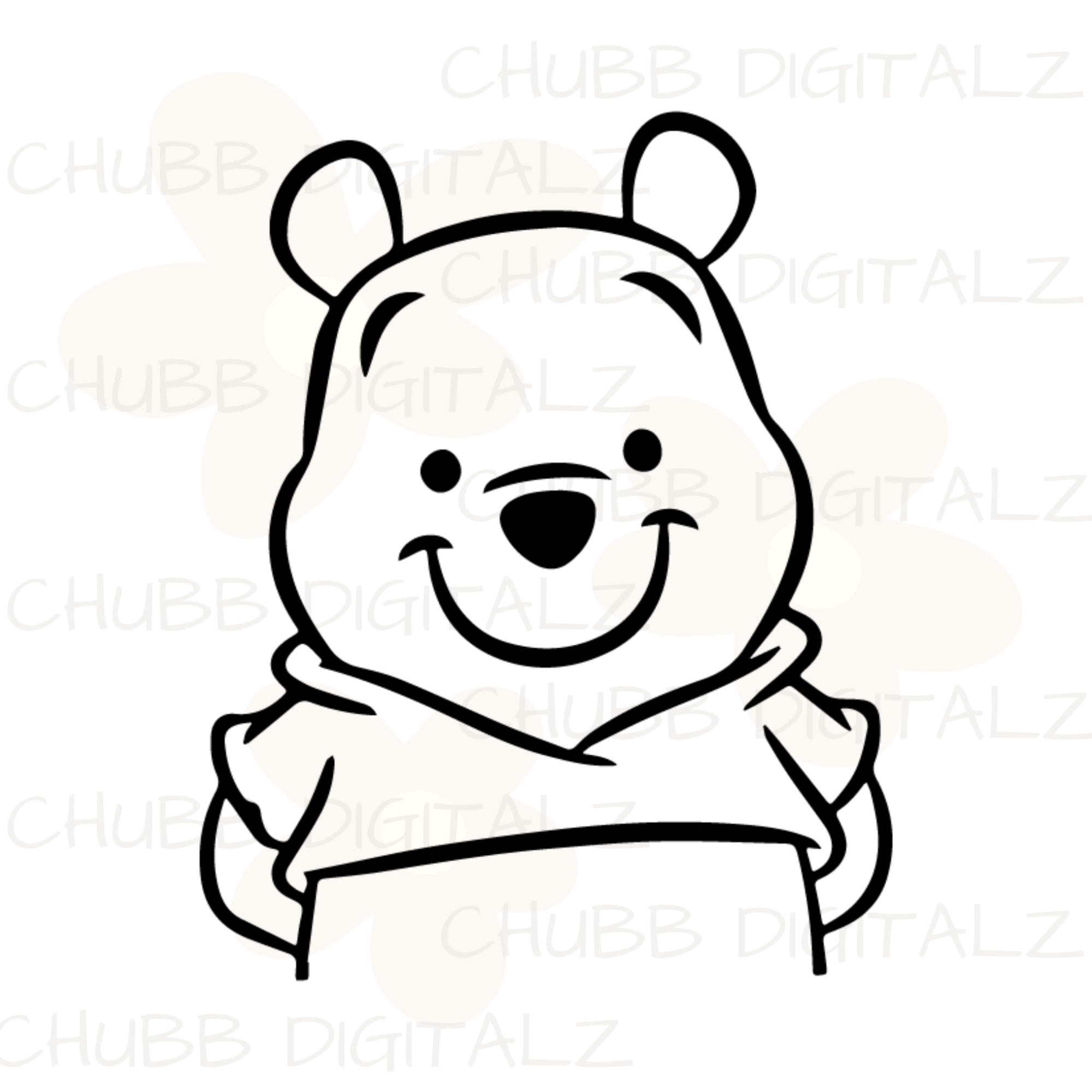 Winnie The Pooh SVG PNG | Cartoon | Winnie The Pooh | Digital Download | Instant File