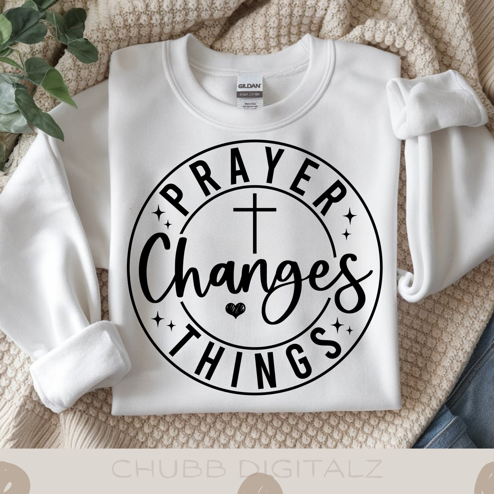 Prayer Changes Things SVG PNG | Religion | Religious | God | Digital Download | Instant File
