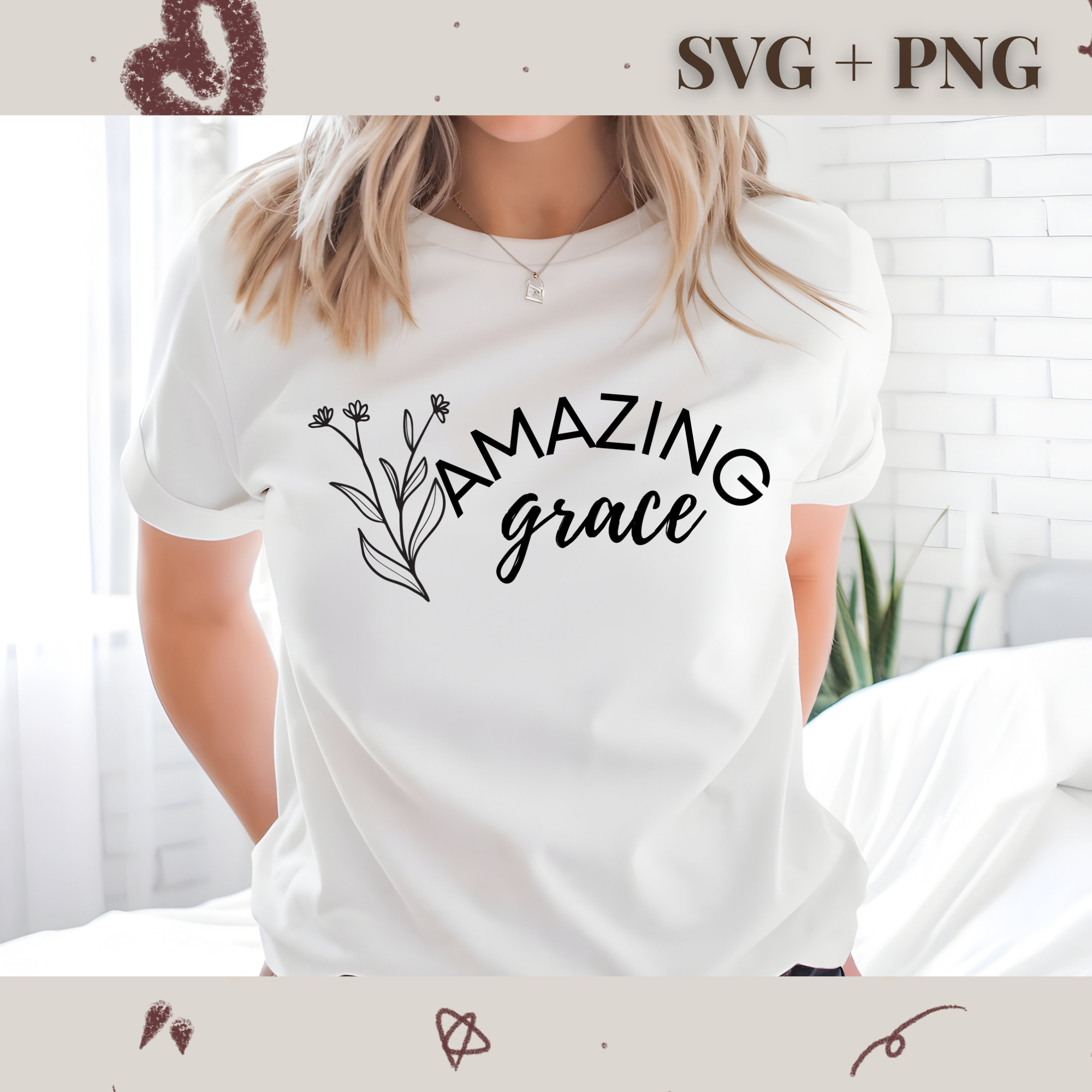 Amazing Grace SVG PNG | Religion | Religious | God | Digital Download | Instant File