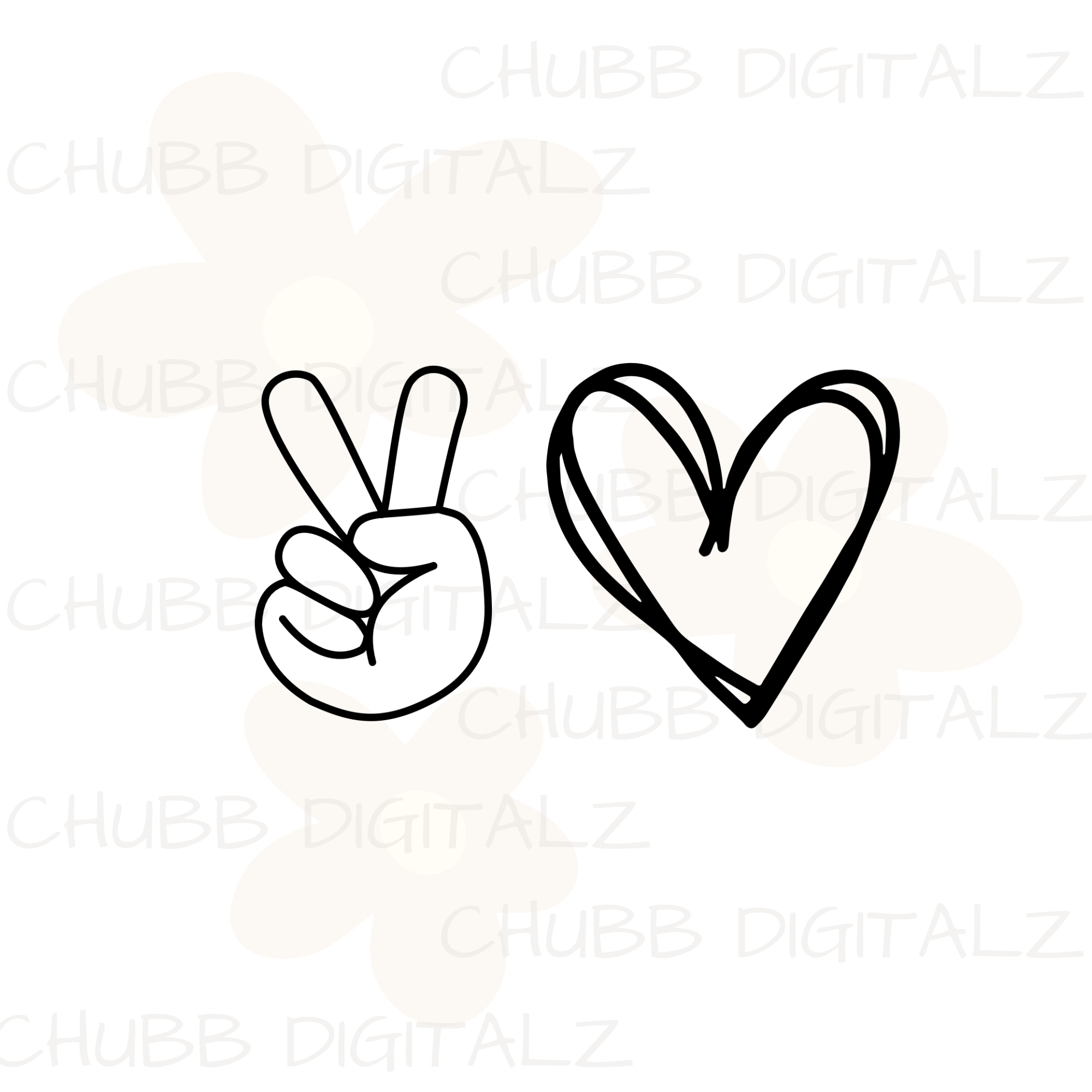 Peace Love SVG PNG | Peace | Love | Digital Download | Instant File