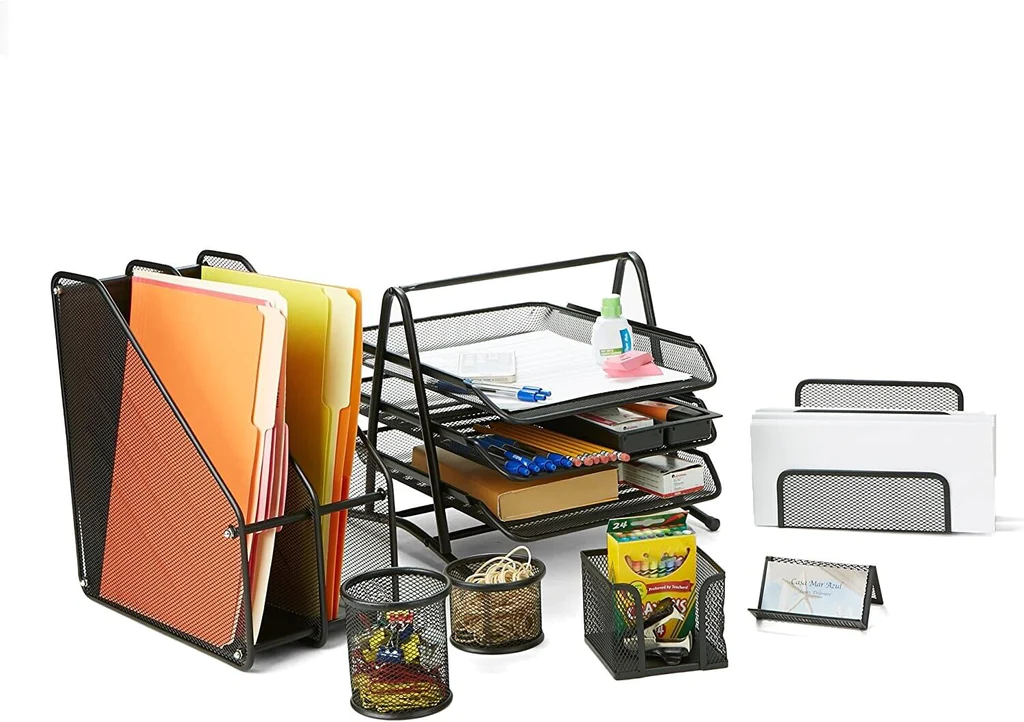 Ensemble de bureau métallique CROWN 3592T - 7 pièces