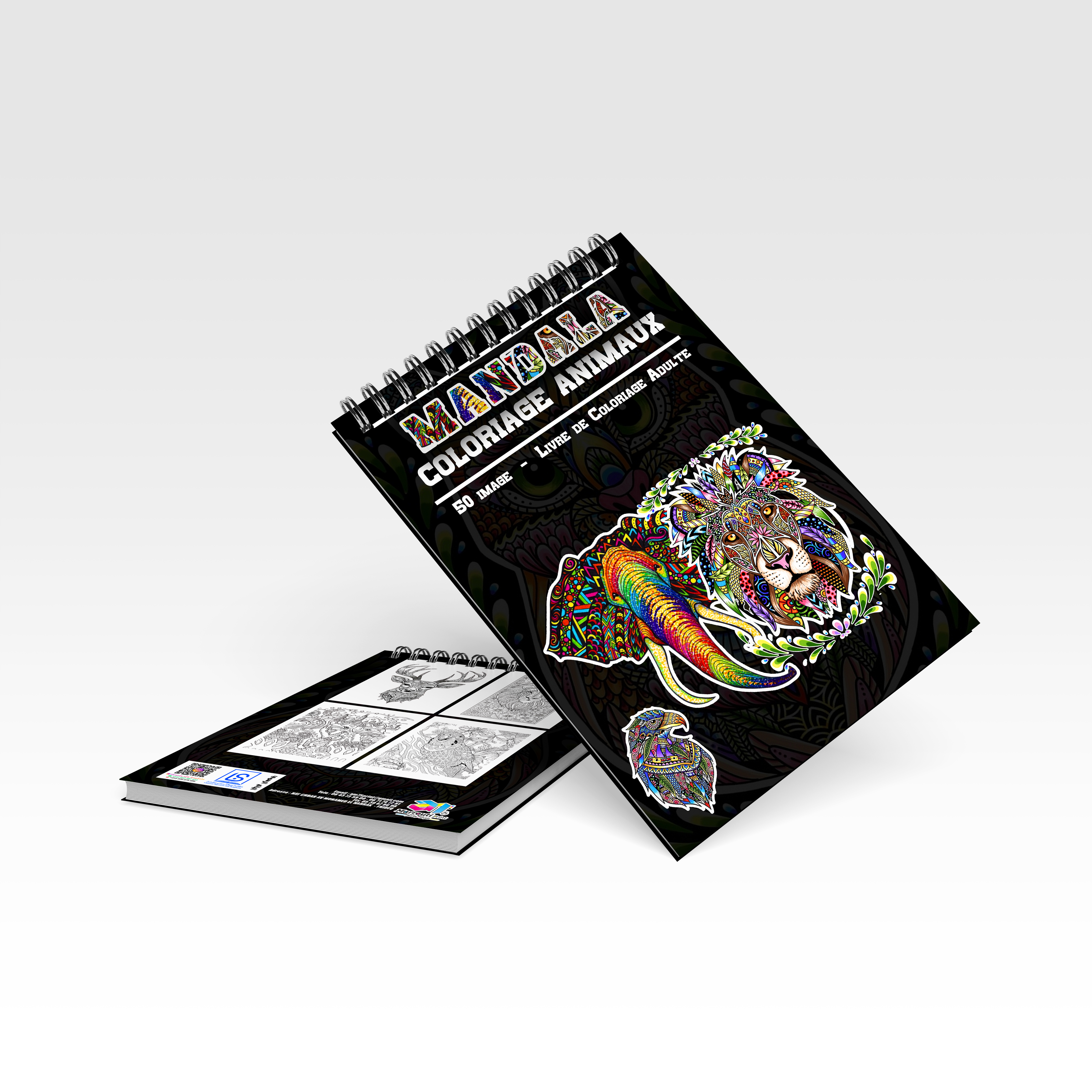 livre coloriage mandala animaux