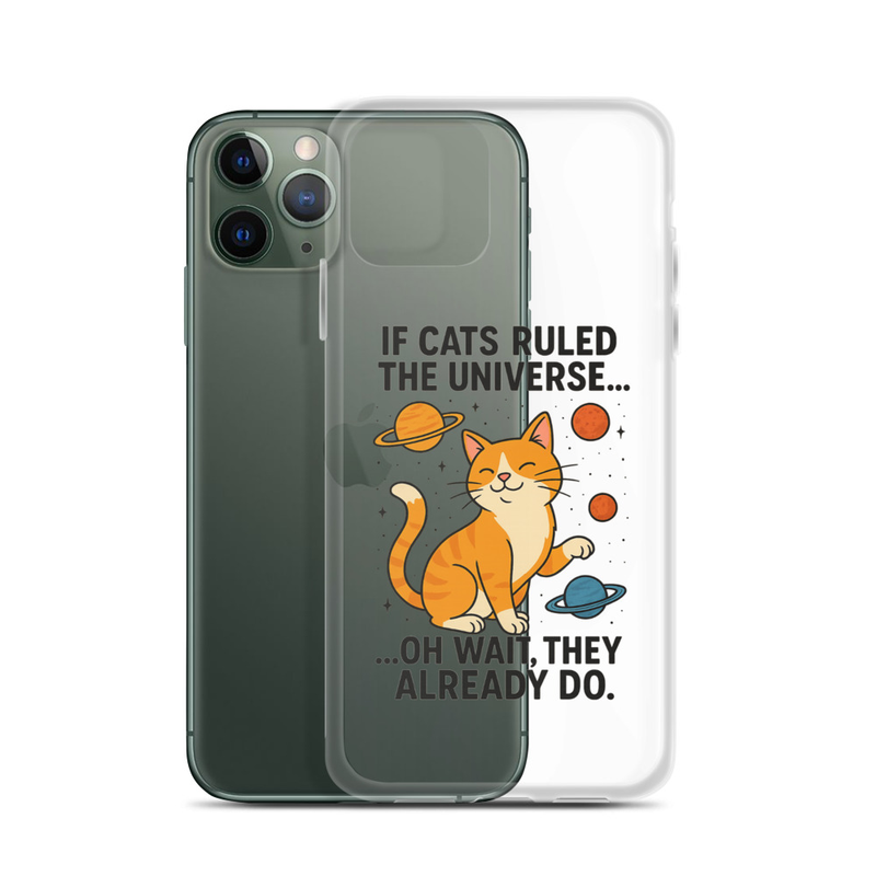 Clear Fanny Cat Case for iPhone®