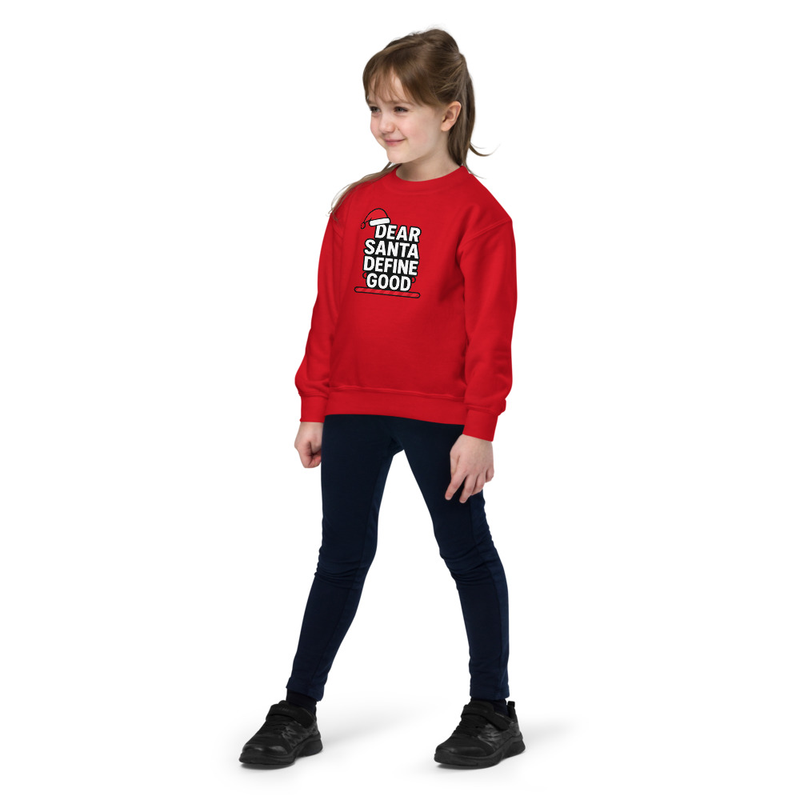 Youth crewneck fan santa sweatshirt