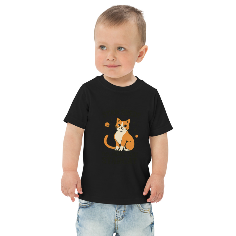 Toddler jersey fan cat t-shirt