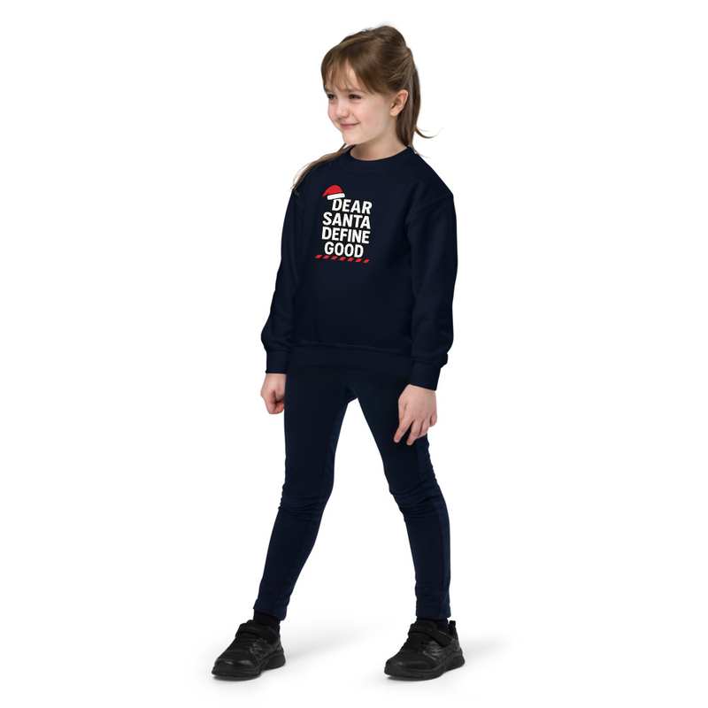 Youth crewneck fan santa sweatshirt