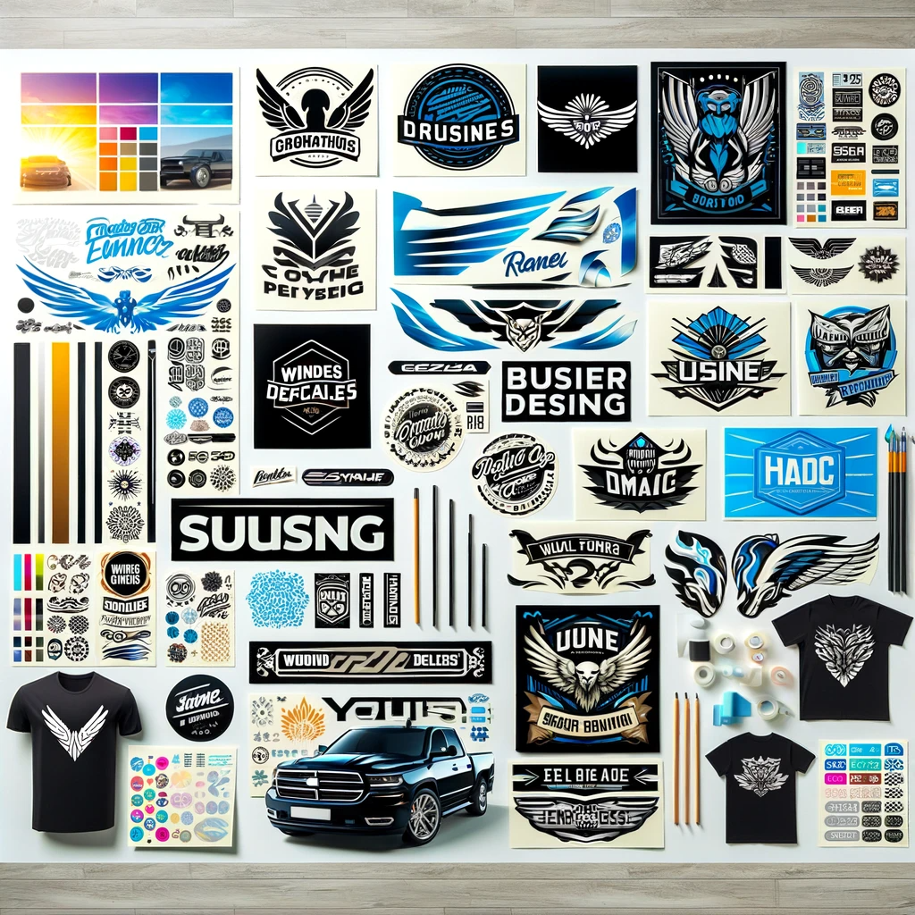 Car and Motorcycle Decal Sticker Set
