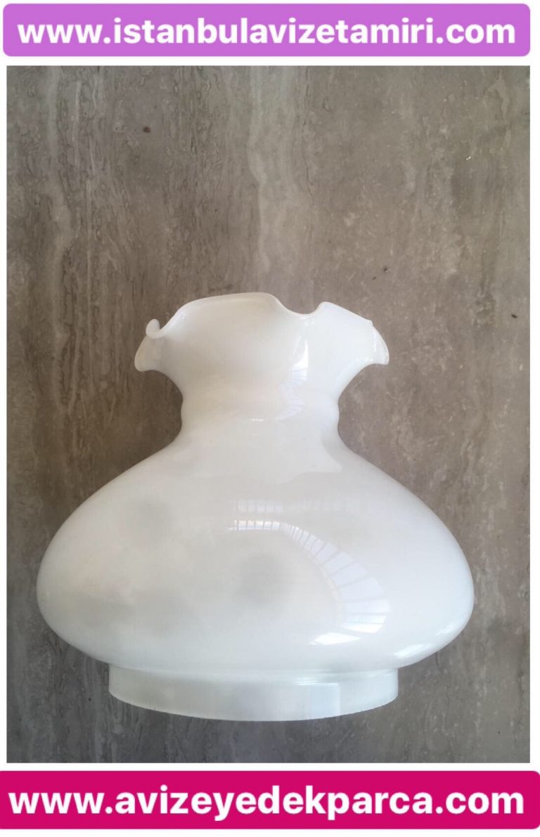 Alaaddin Avize Camı ( Beyaz Renk ) ( 11 cm )