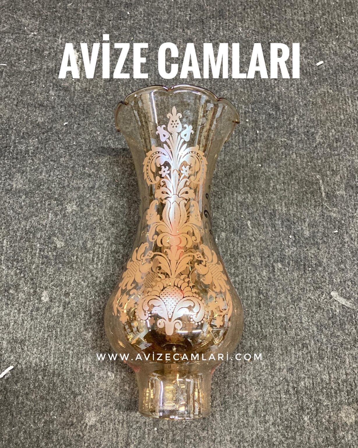 Uzun Fanus Avize Camı ( Bal )