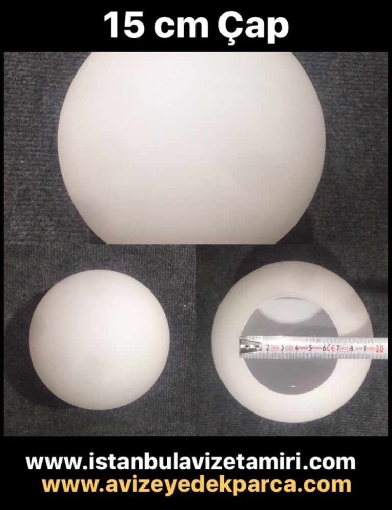 Yuvarlak Avize Camı ( 15 cm )