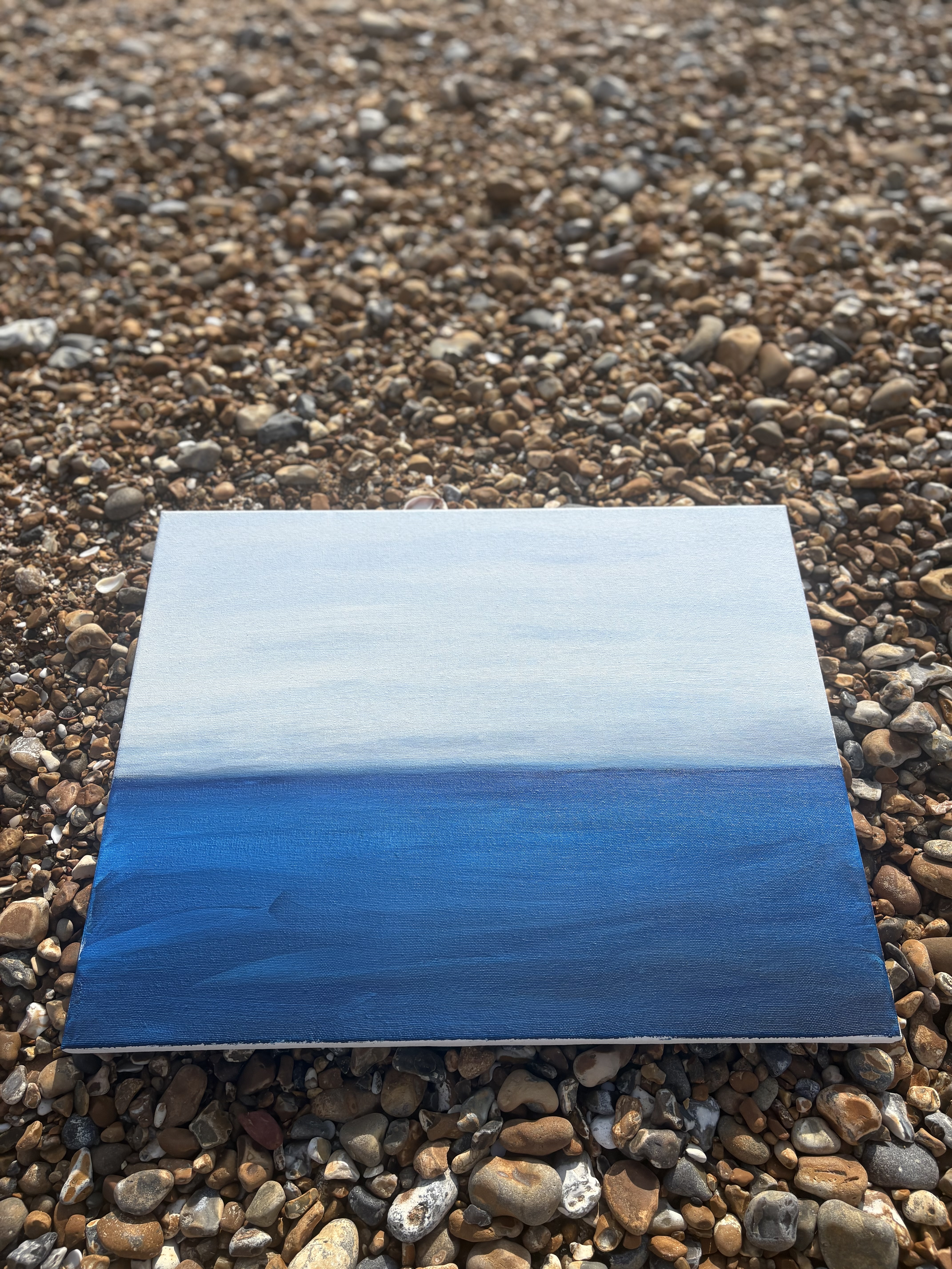 Minimalist Seascape Canvas Painting