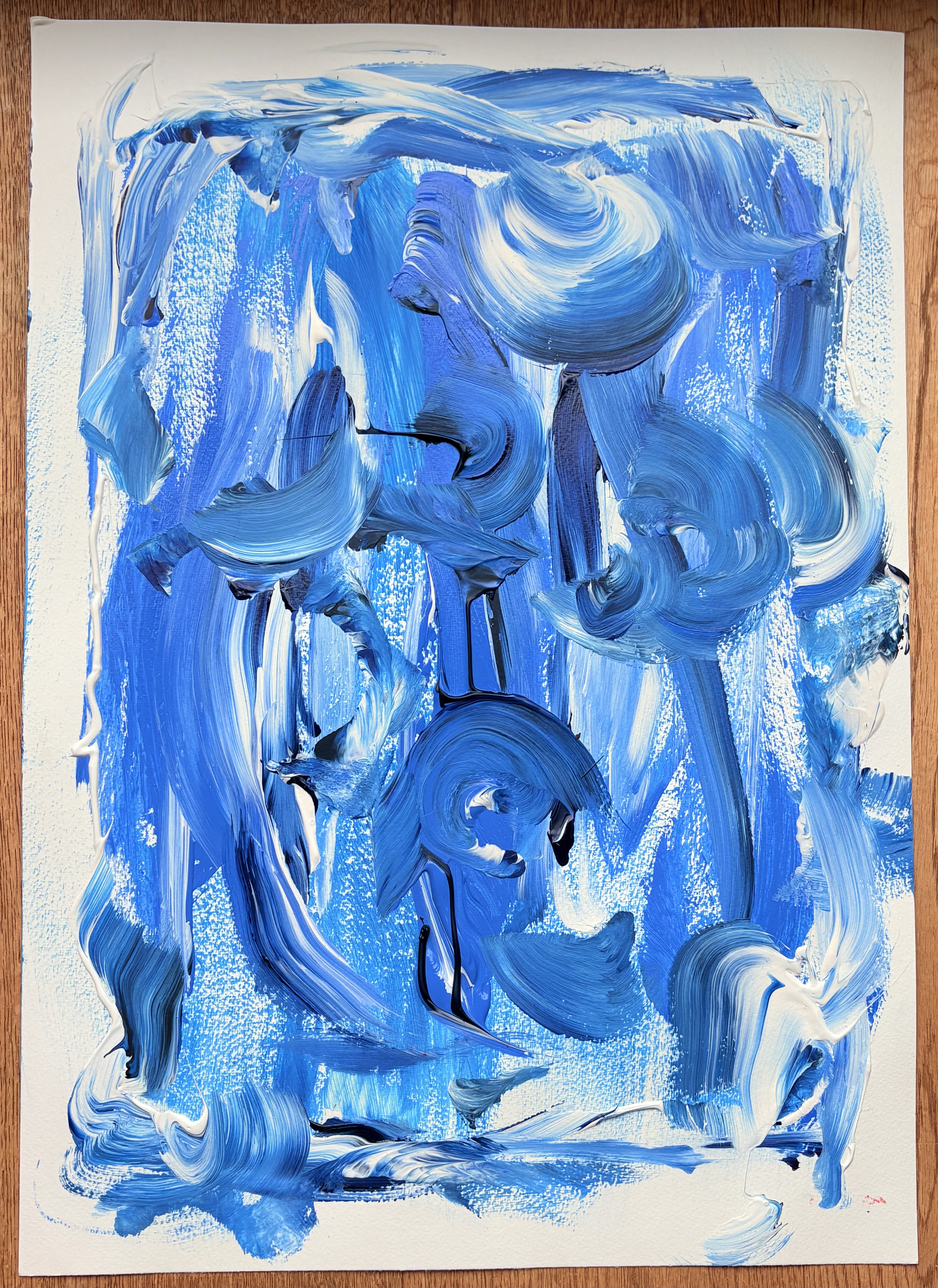 Abstract Blue Painting