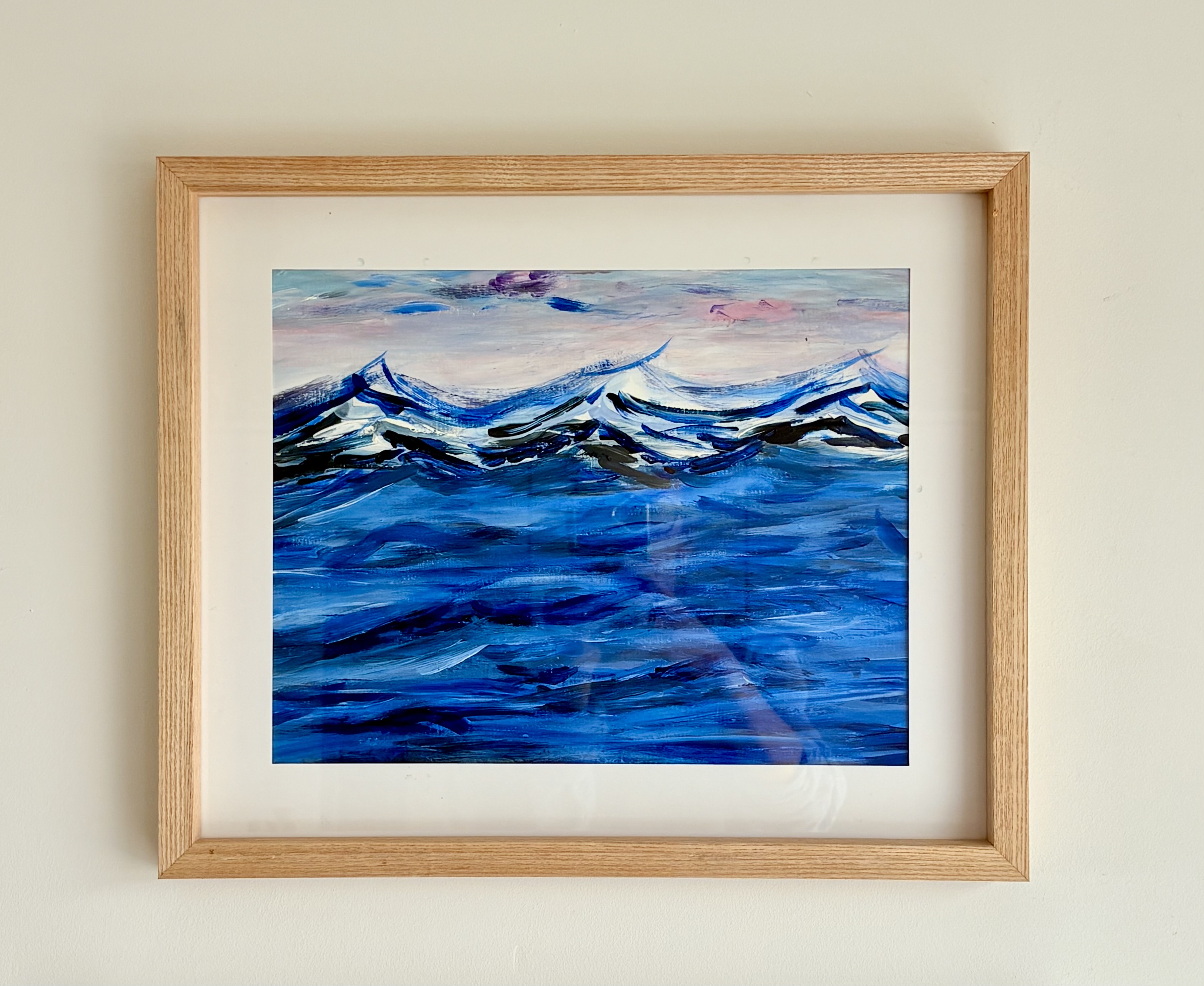 Abstract Ocean Wave Painting