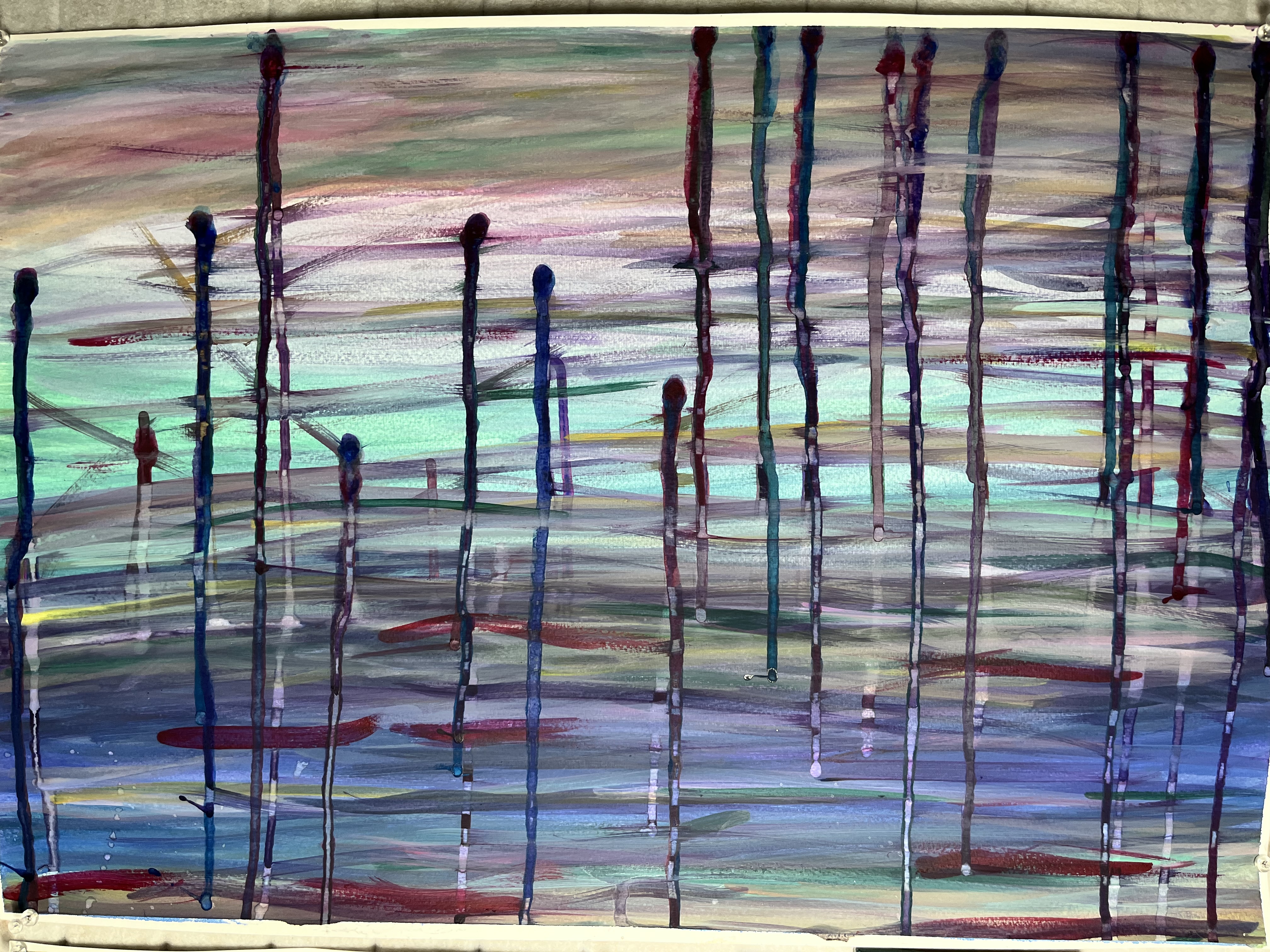 Abstract Watercolor Painting