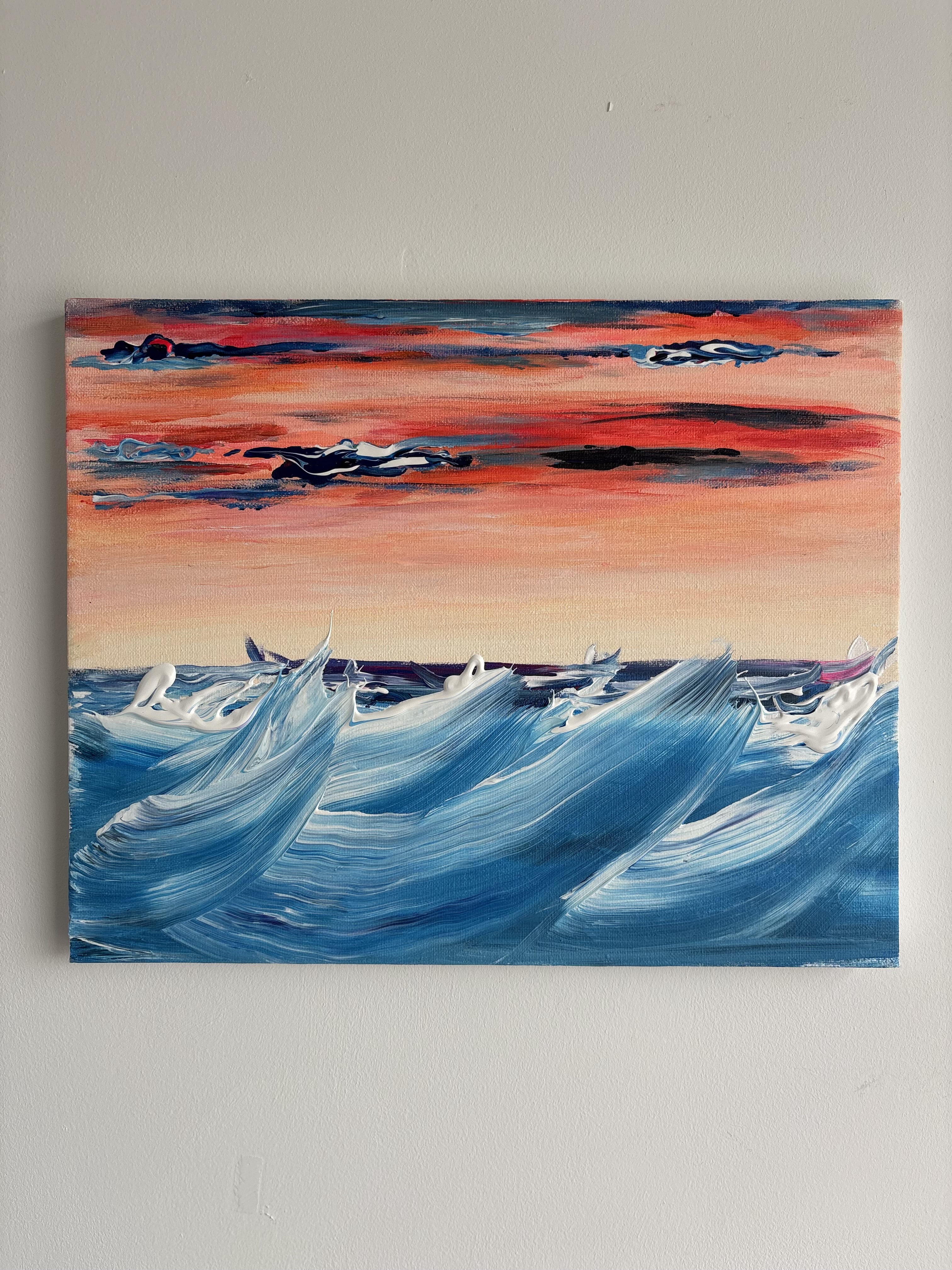 Original Ocean Sunset Painting