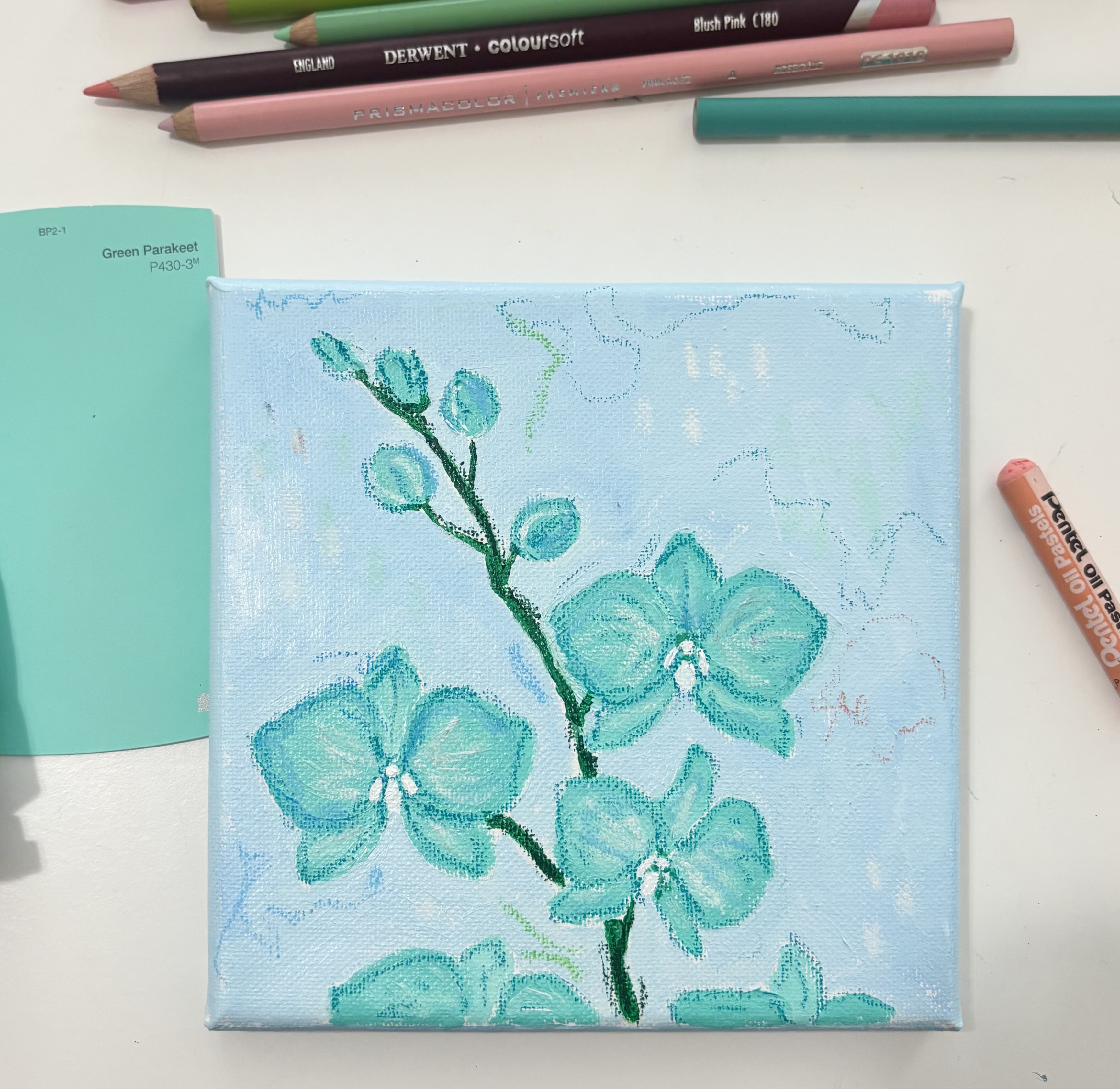 Turquoise Orchids 