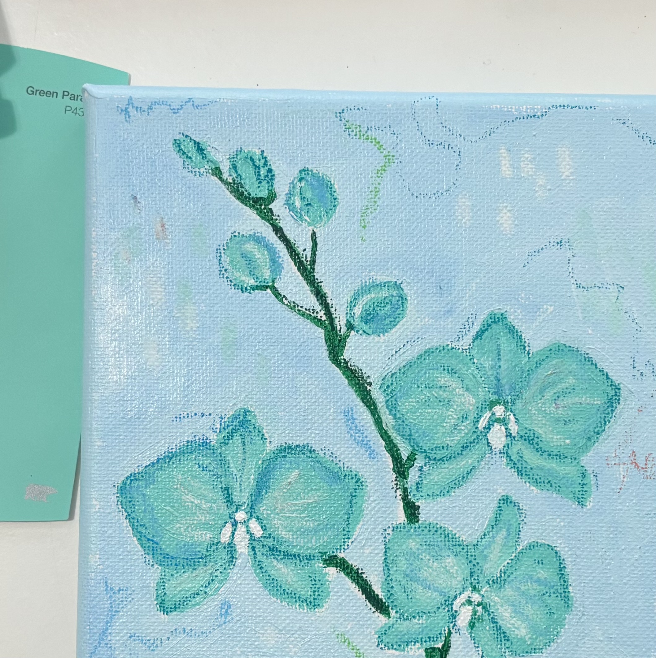 Turquoise Orchids 