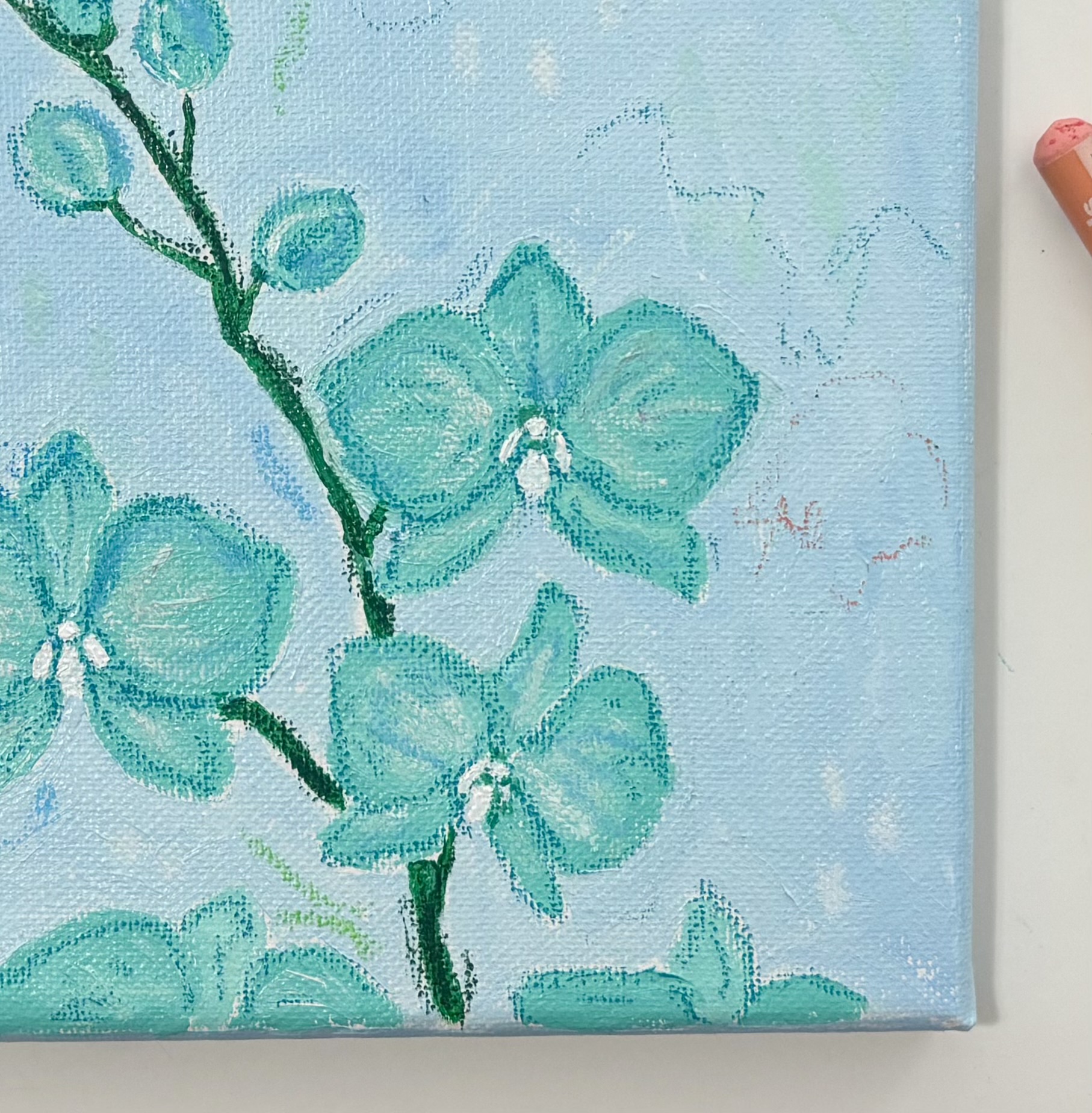 Turquoise Orchids 