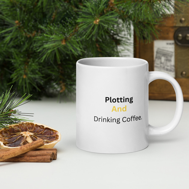 Plotting And Drinking Coffee Mug