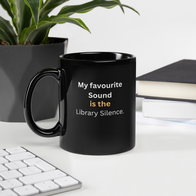 Library Silence Quote Mug