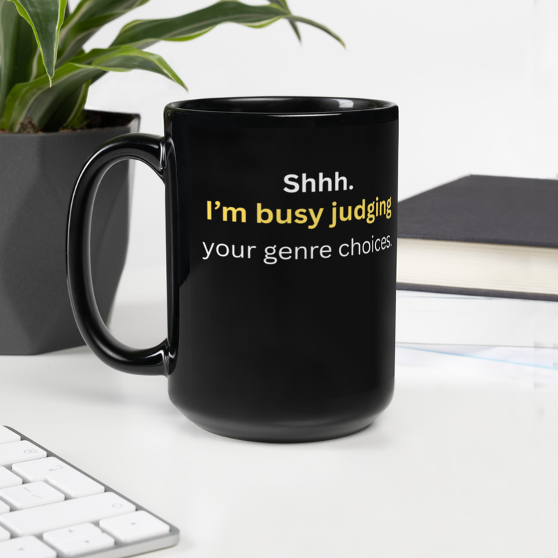 Funny Black Mug – Genre Choices Edition