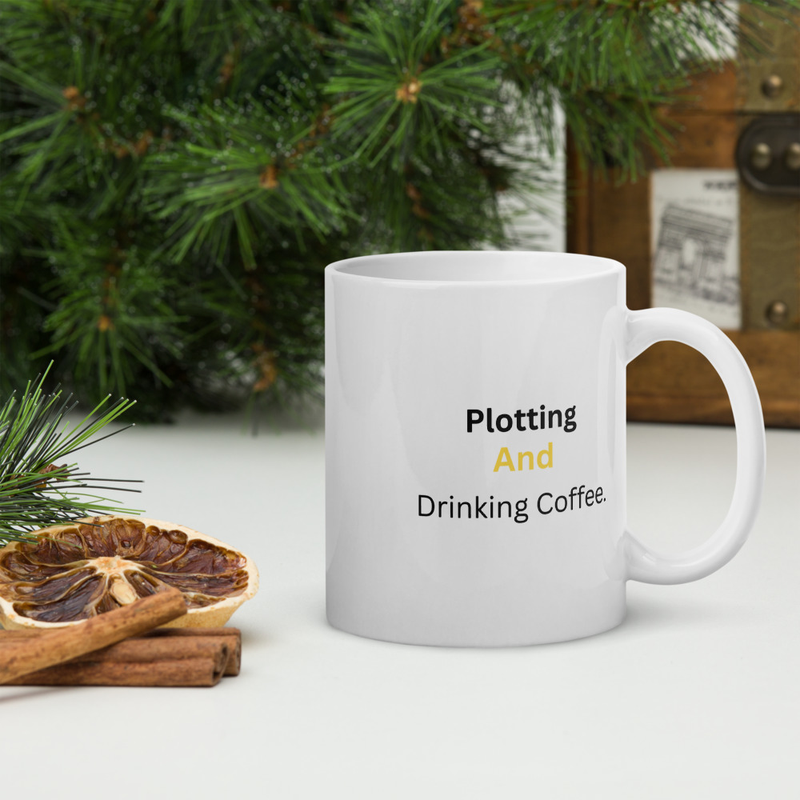 Plotting And Drinking Coffee Mug
