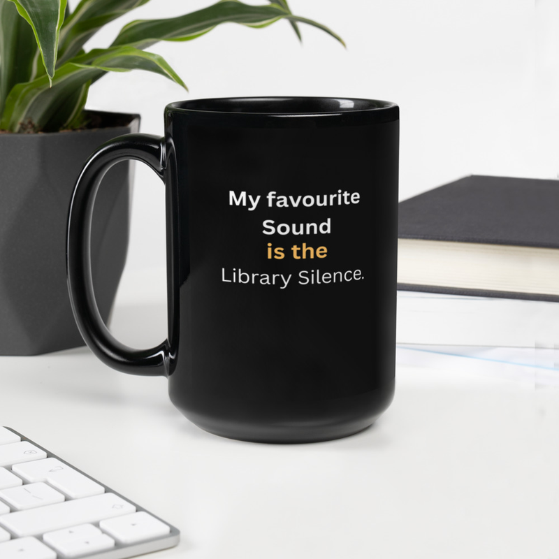 Library Silence Quote Mug
