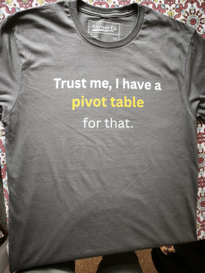 Pivot Table Geek T-Shirt