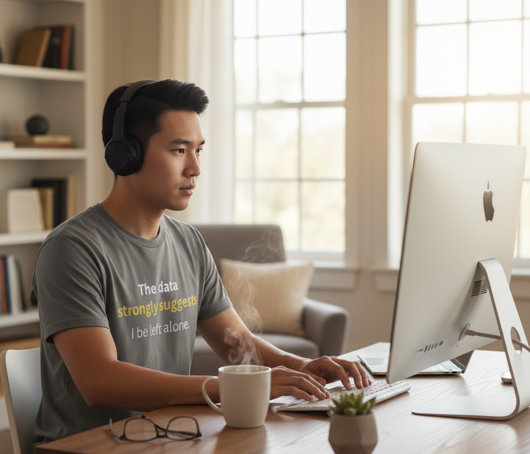 The Data Strongly Suggests I be left alone T-Shirt.