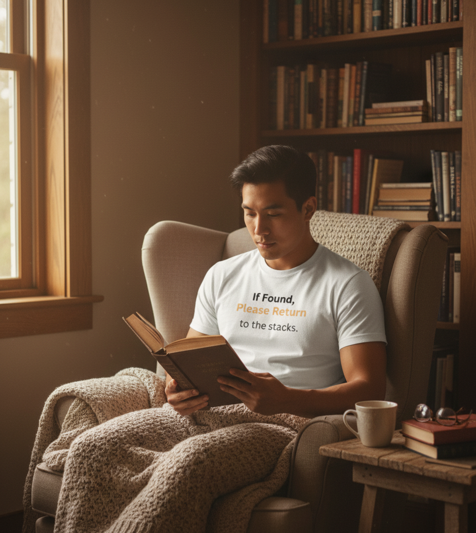 If Found, Please Return to the Stacks T-shirt