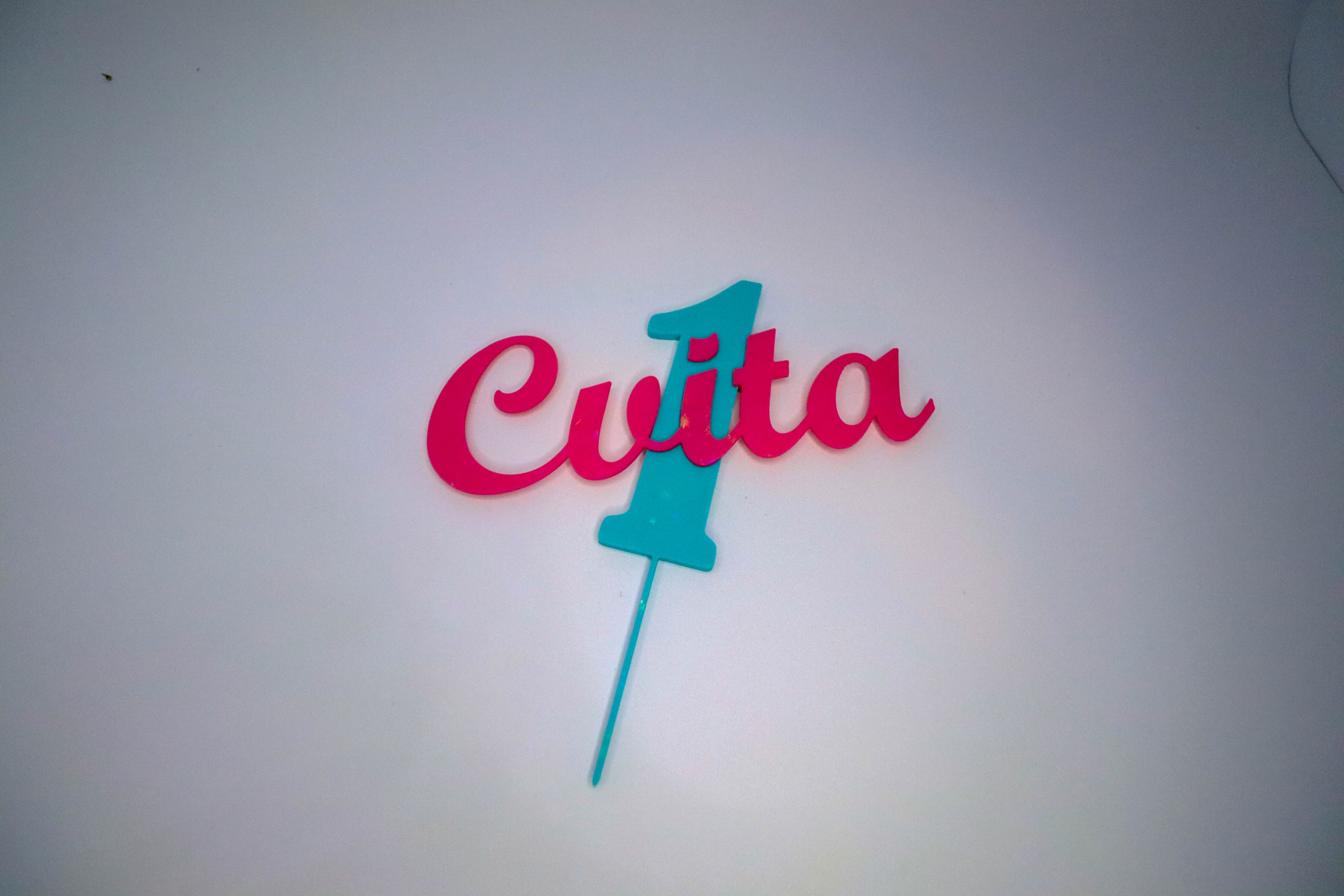 Toper za tortu -ime i broj