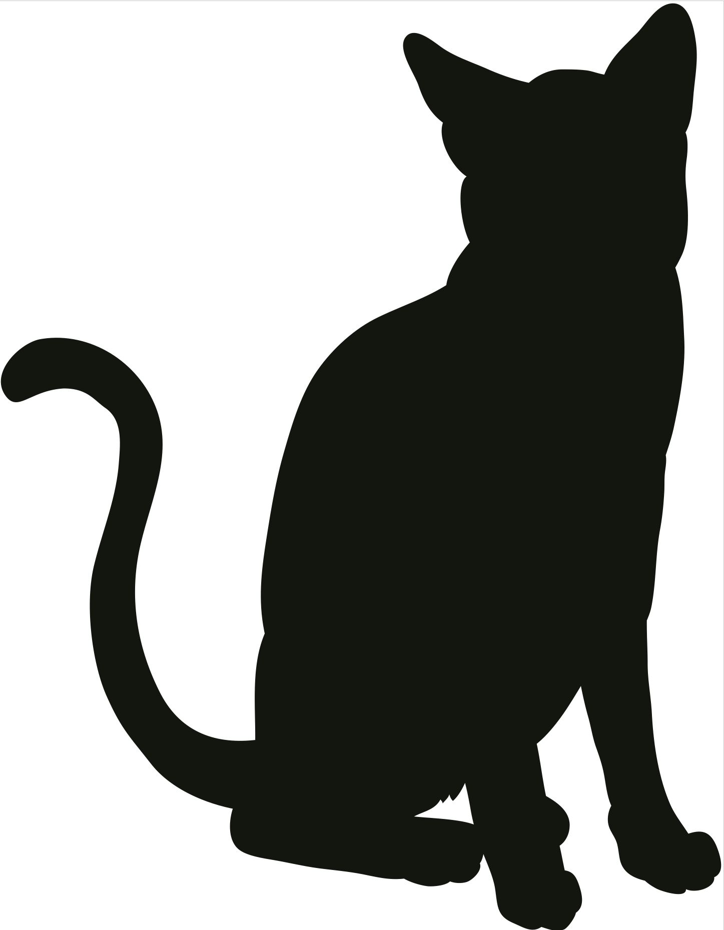 Zidna silueta - mačka (velika)